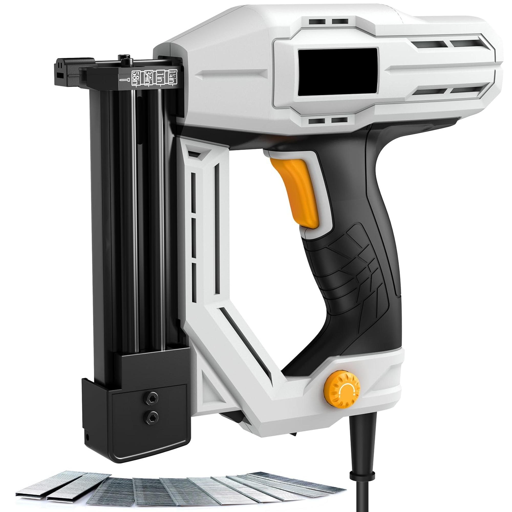 Wudkey 2-in-1 Gray Electric Staple Gun Brad Nailer