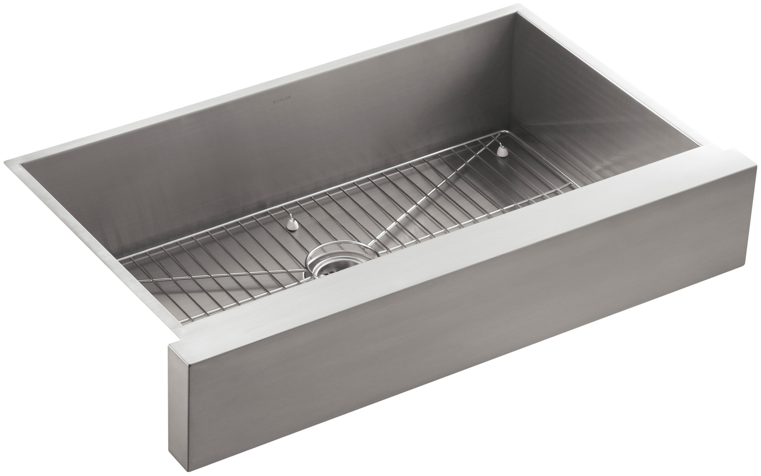 KOHLER 3943-NA Vault Undermount 35.5-in x 21.25-in Stainless steel Single bowl 18 -Gauge Kitchen Sink