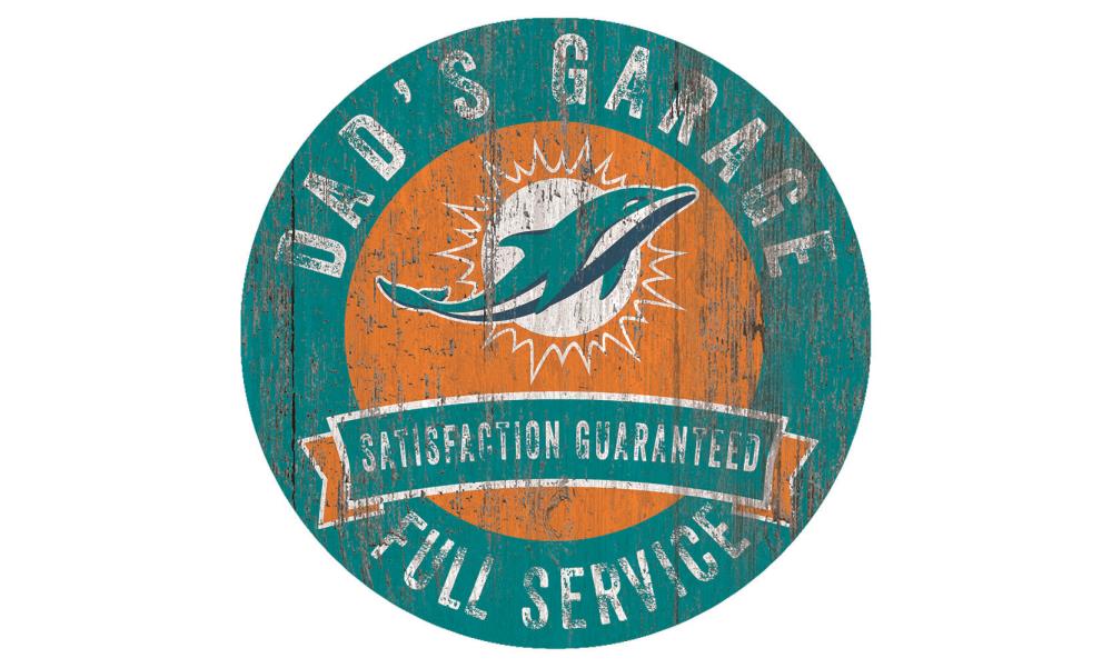 Fan Creations Miami Dolphins 12-in H x 12-in W Sports Print at