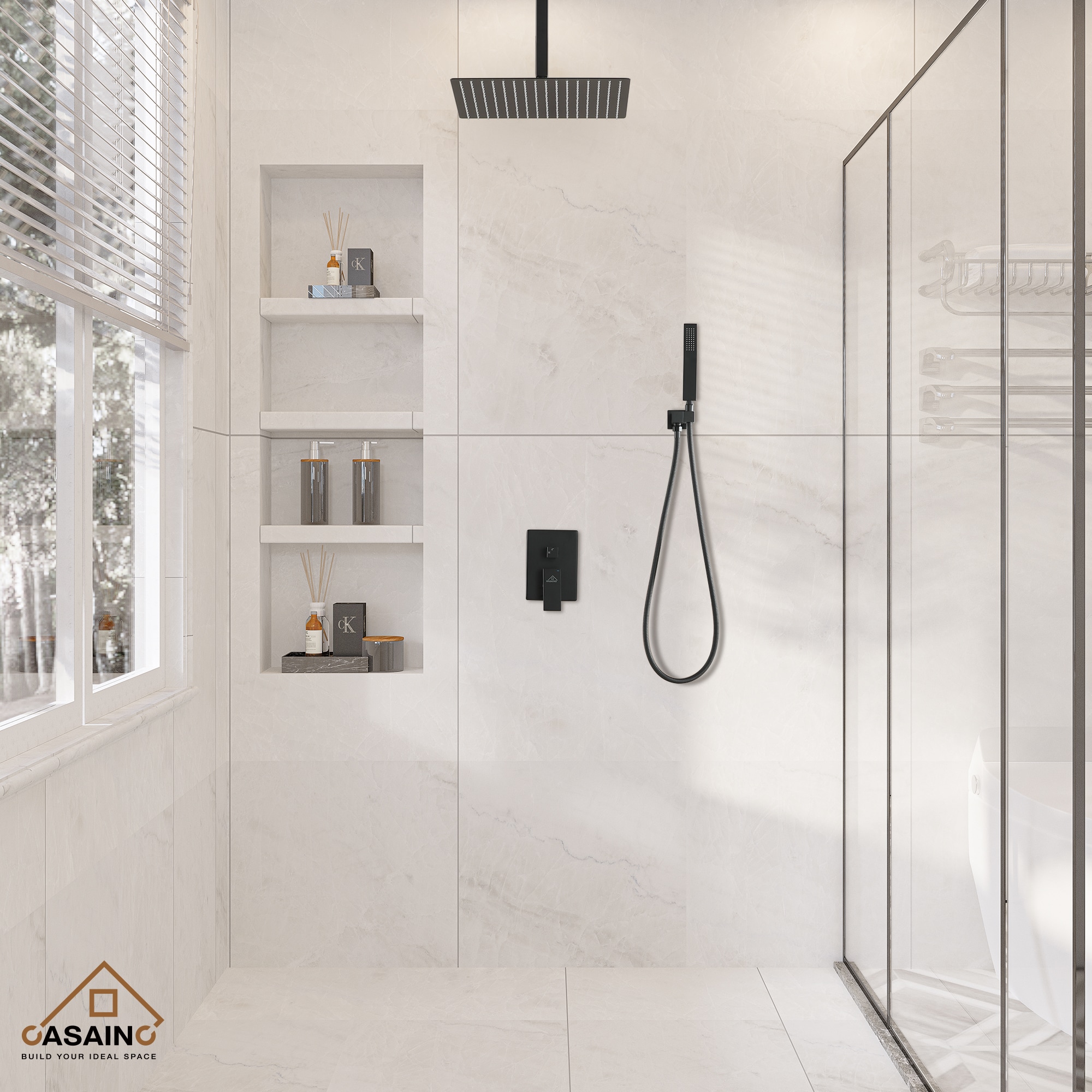 CASAINC CS3602-16MB Showerhead-Bar-Panels - View #9