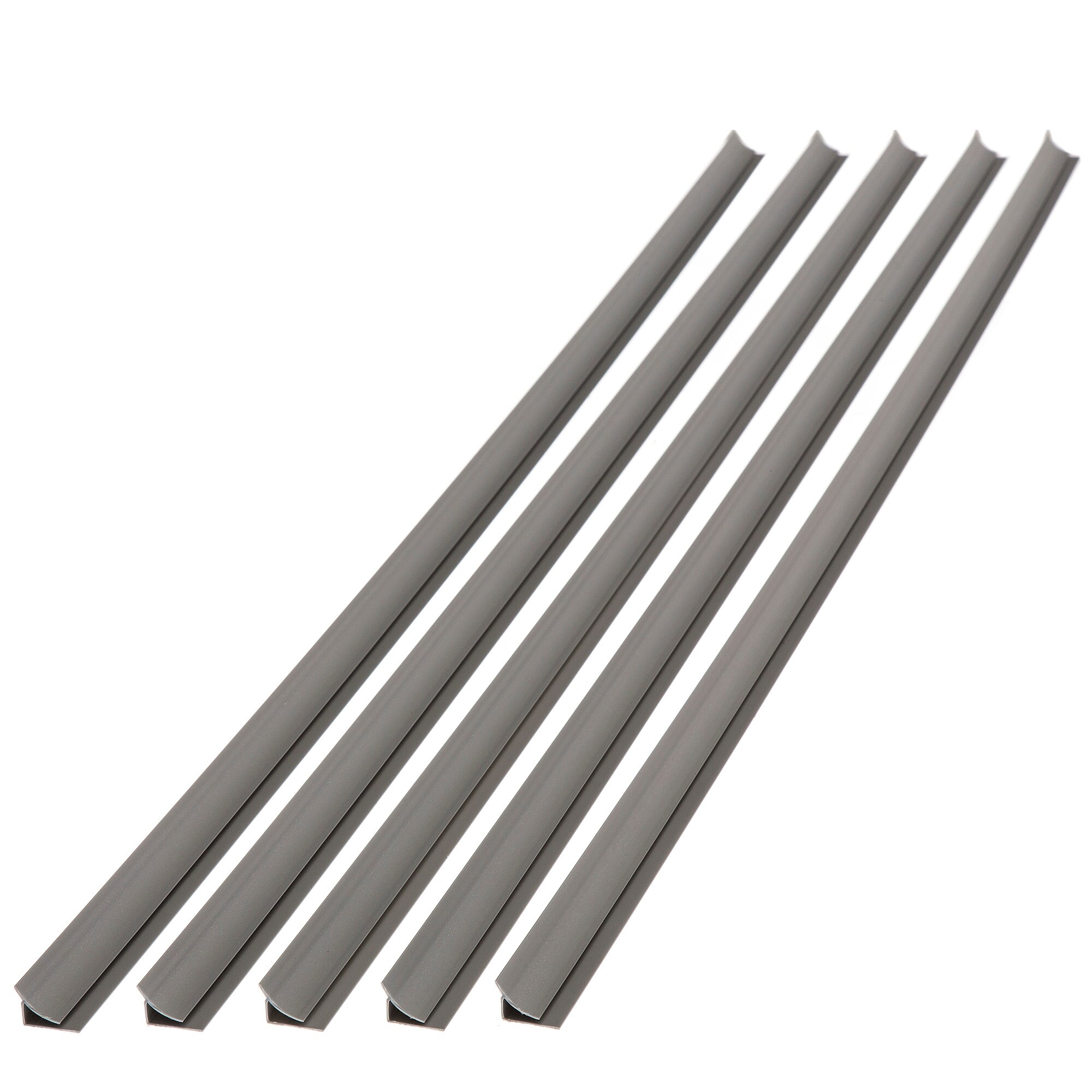 Fasade 13609 Large Profile Inside Corner Trim 0.55-in W x 47-in L Argent Silver PVC Inside corner Tile Edge Trim