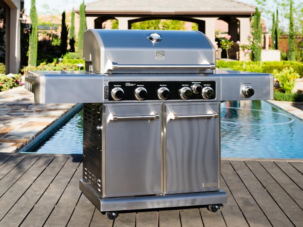 Five Burner Dual Fuel Gas Grill