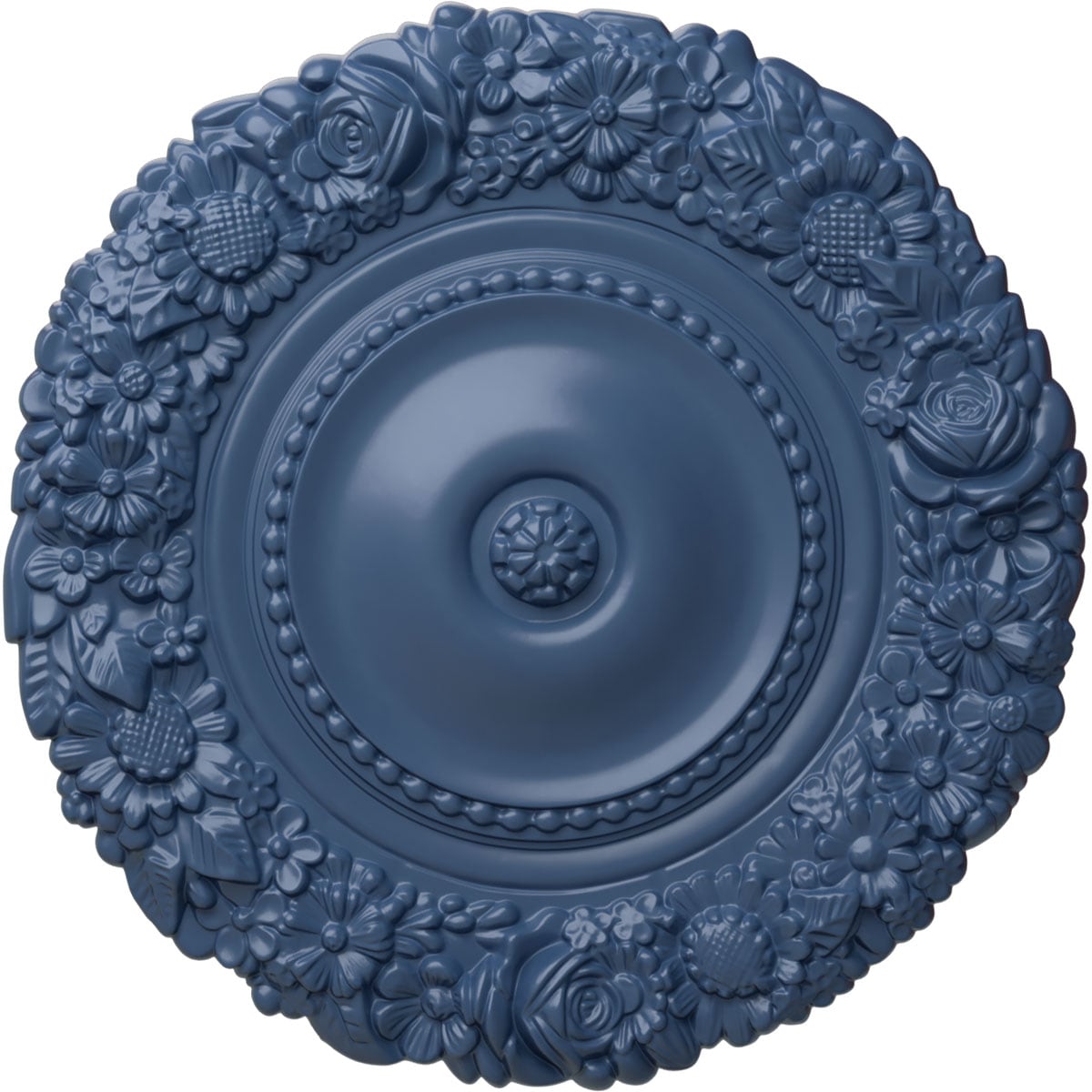 Ekena Millwork CM21MAAMF Marseille 21-in W x 21-in L Painted Americana Polyurethane Whole Ceiling Medallion