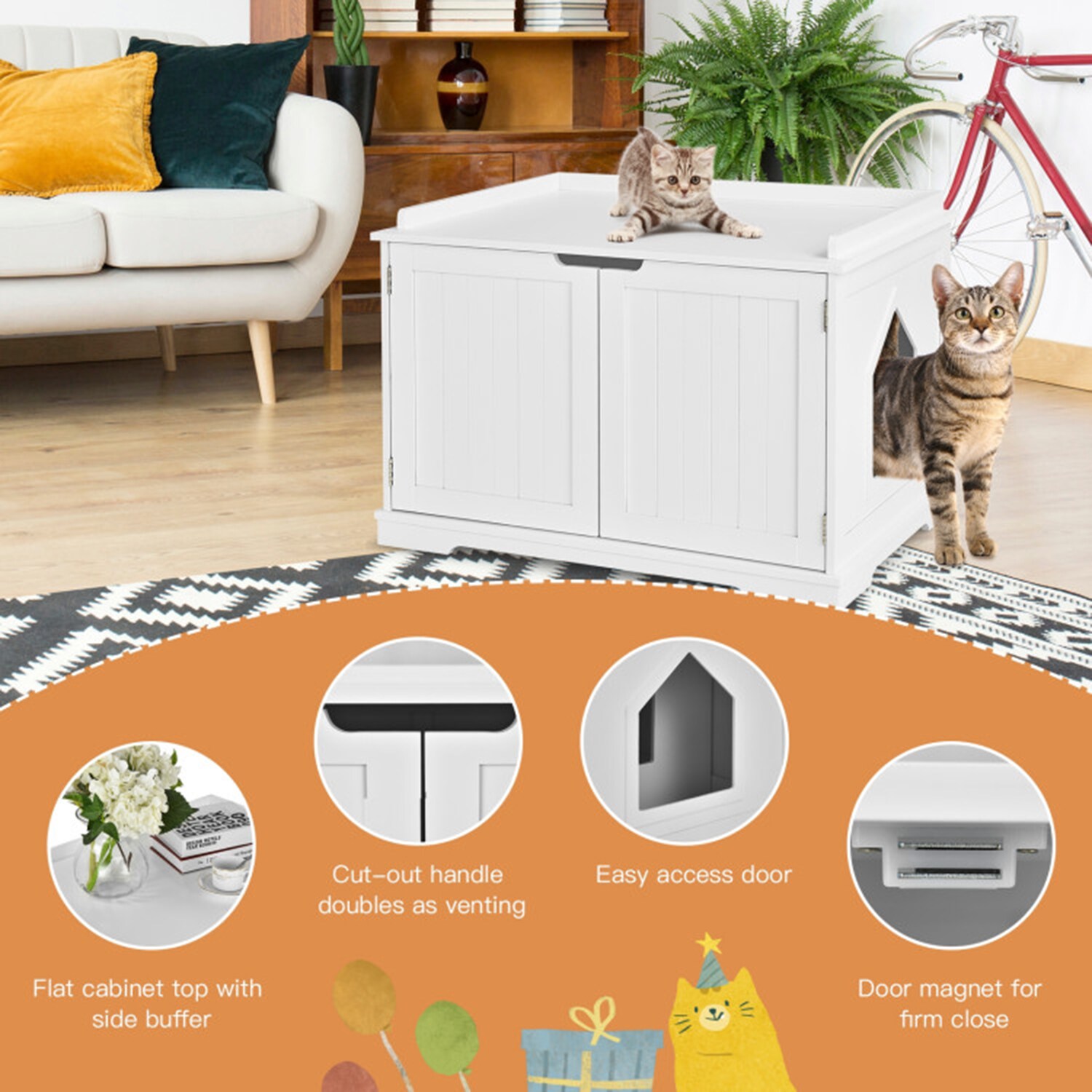 Mondawe MO-HW65619WH Dog-Houses - View #9