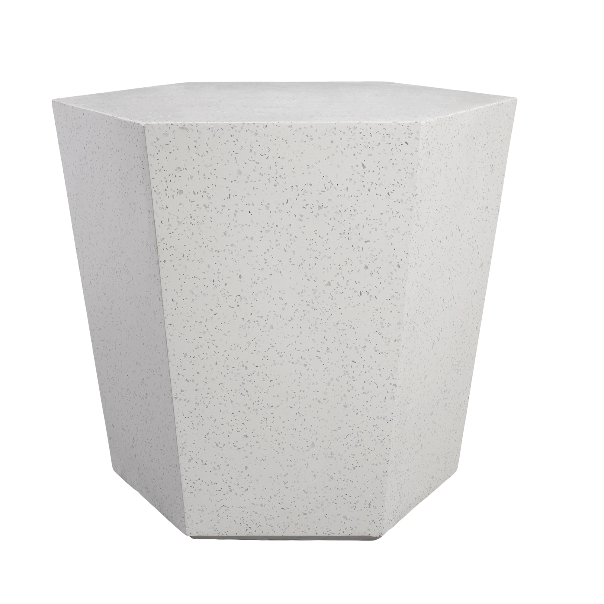 UPHA T24S-6BX-MB Hexagonal Table Hexagon Outdoor Coffee Table 24-in W x 24-in L