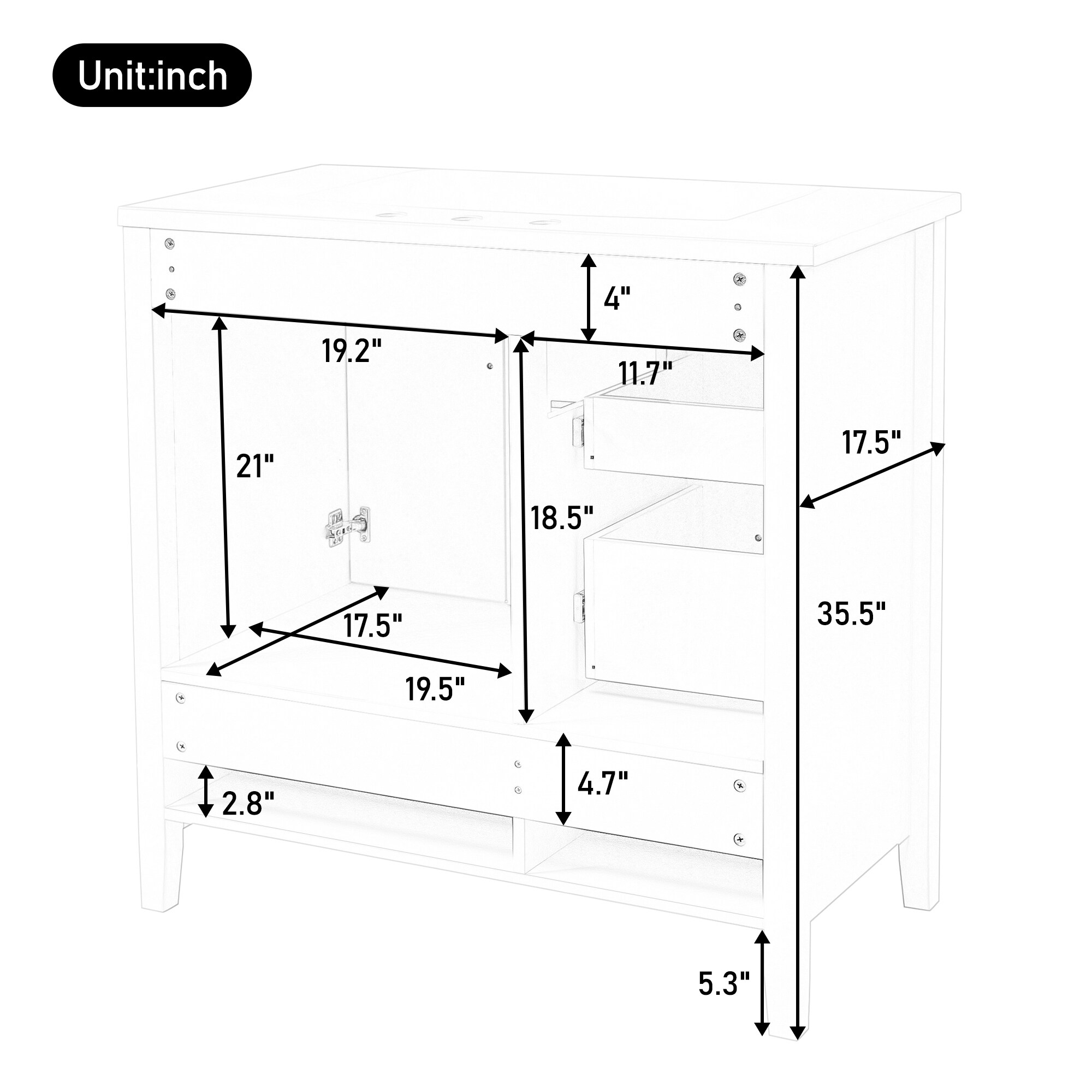 Christopher Knight Home 338233 Bath-Vanity-Combo - View #9