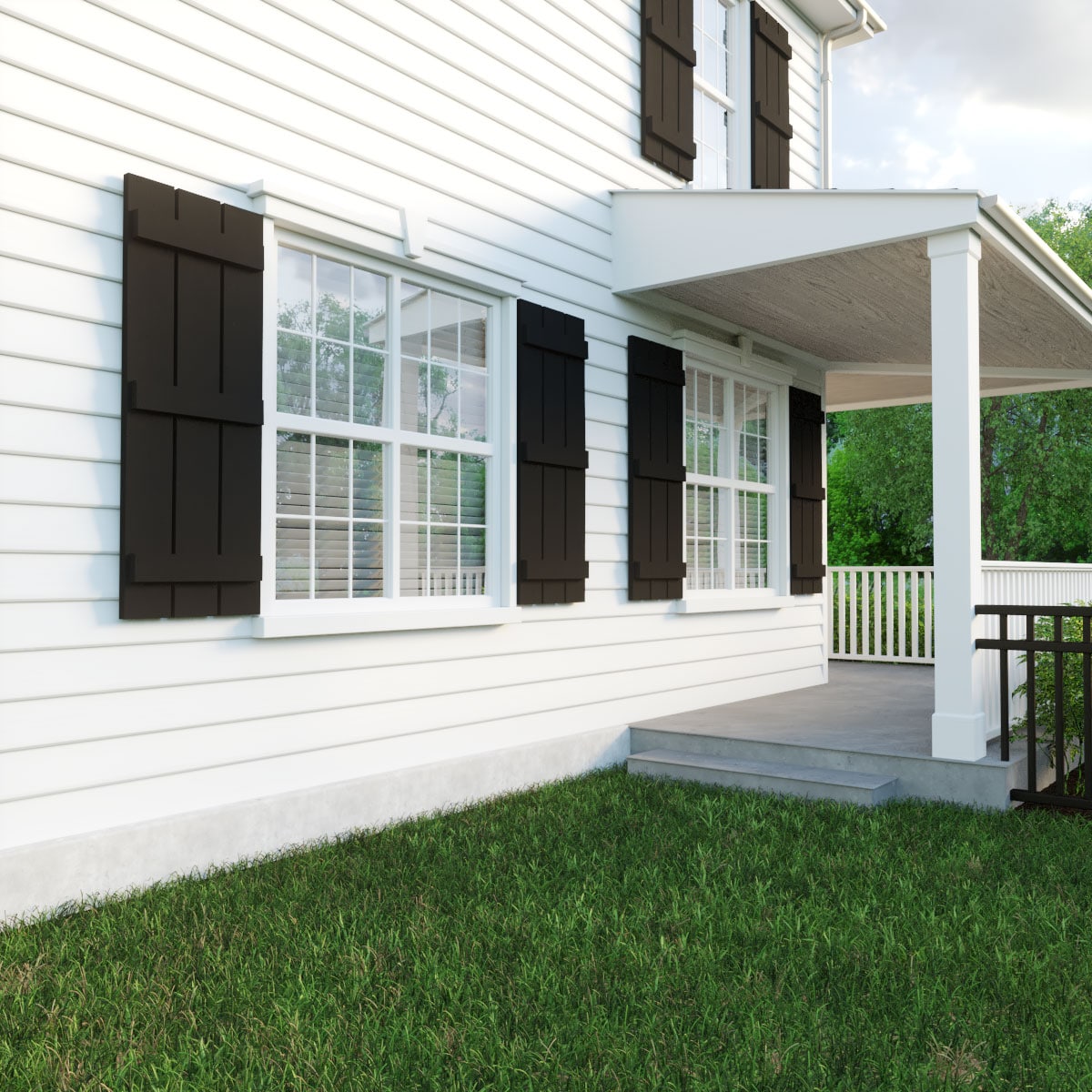 Ekena Millwork SHUBSS17X56RCPR Exterior-Shutters - View #9