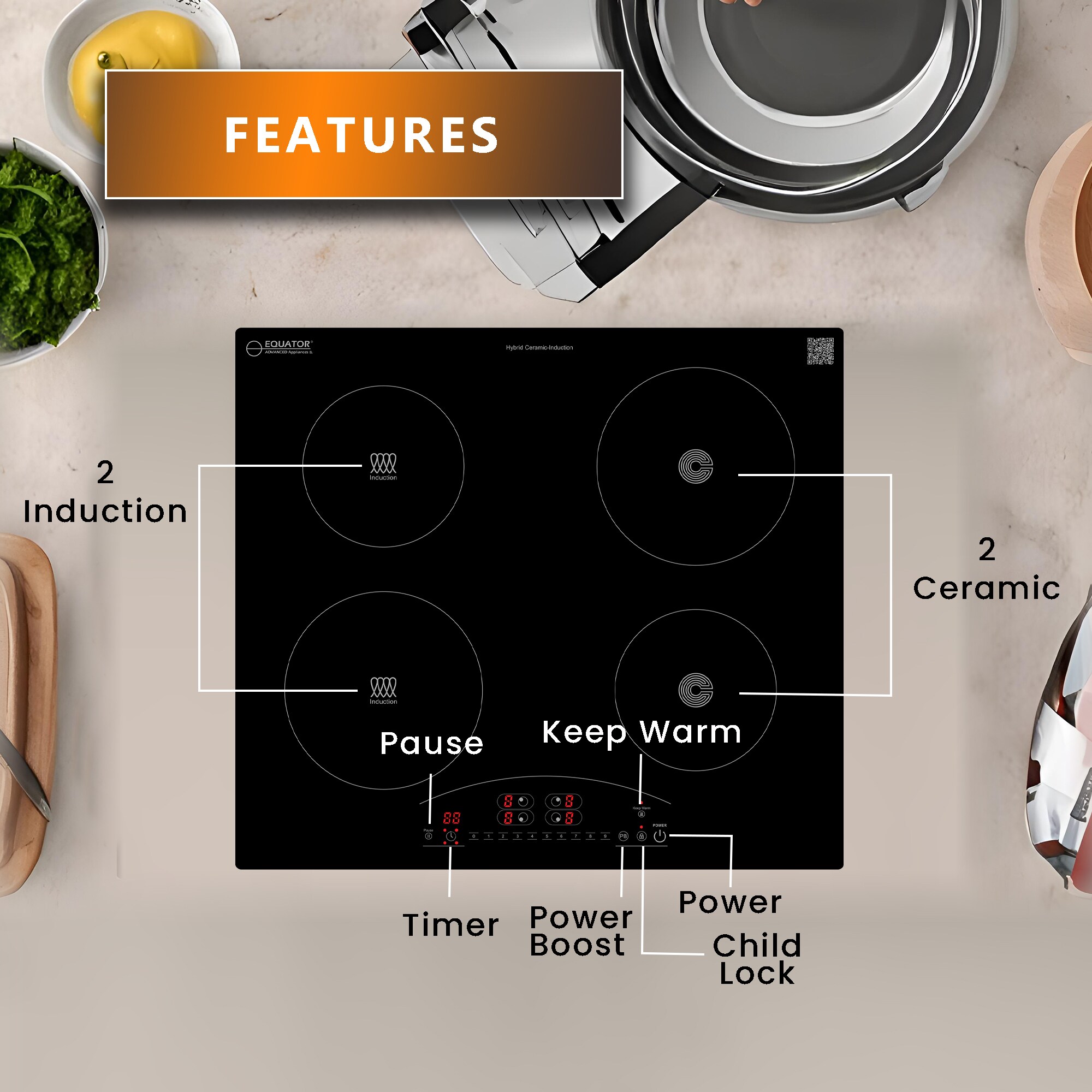 Equator Advanced Appliances EHC 23422 Elec-Cktp - View #8