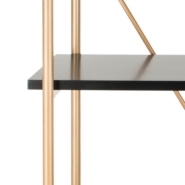 Safavieh Rigby Gold Liquid/Black Metal Etagere Safavieh Rigby Gold Liquid/Black Metal Etagere