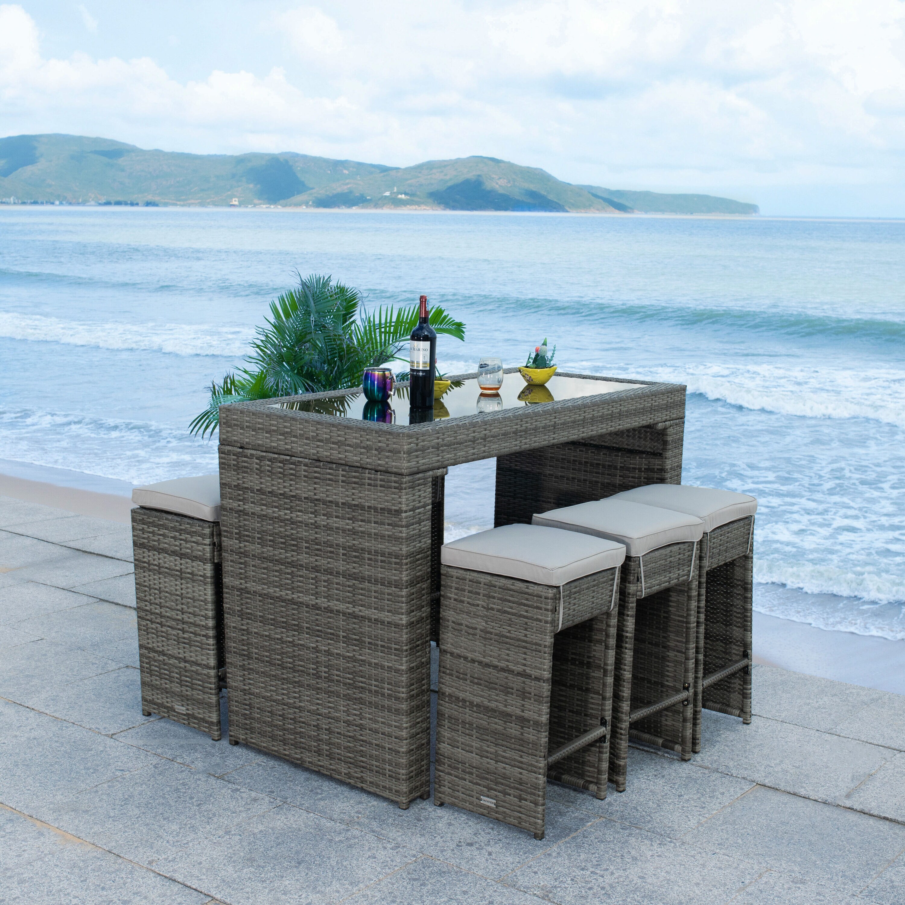 Safavieh PAT7502B Patio-Conversation-Sets - View #2