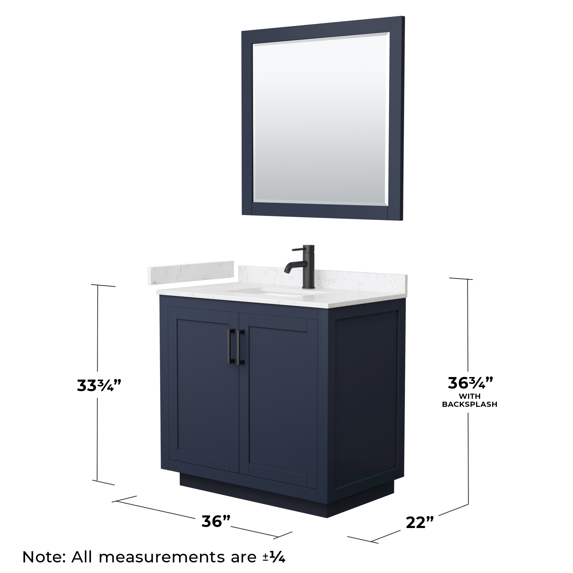 Wyndham Collection WCF292936SBBC2UNSM34 Bath-Vanity-Combo - View #6