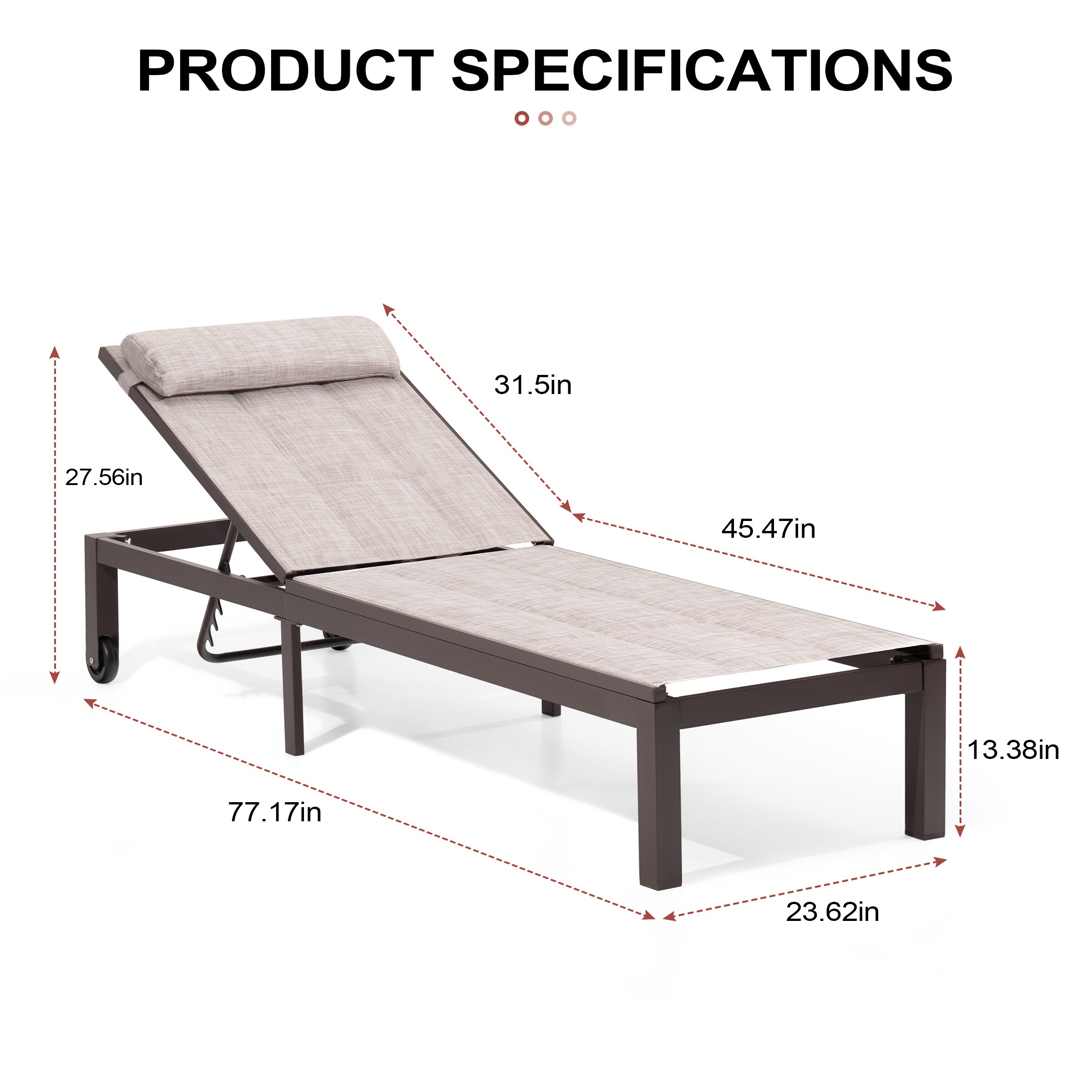 Crestlive Products CL-LG007BEI Patio-Chairs - View #7