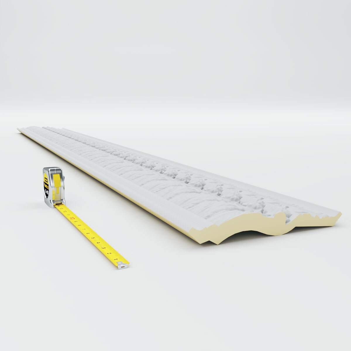 Acanthus Leaf White Polyurethane Crown Moulding