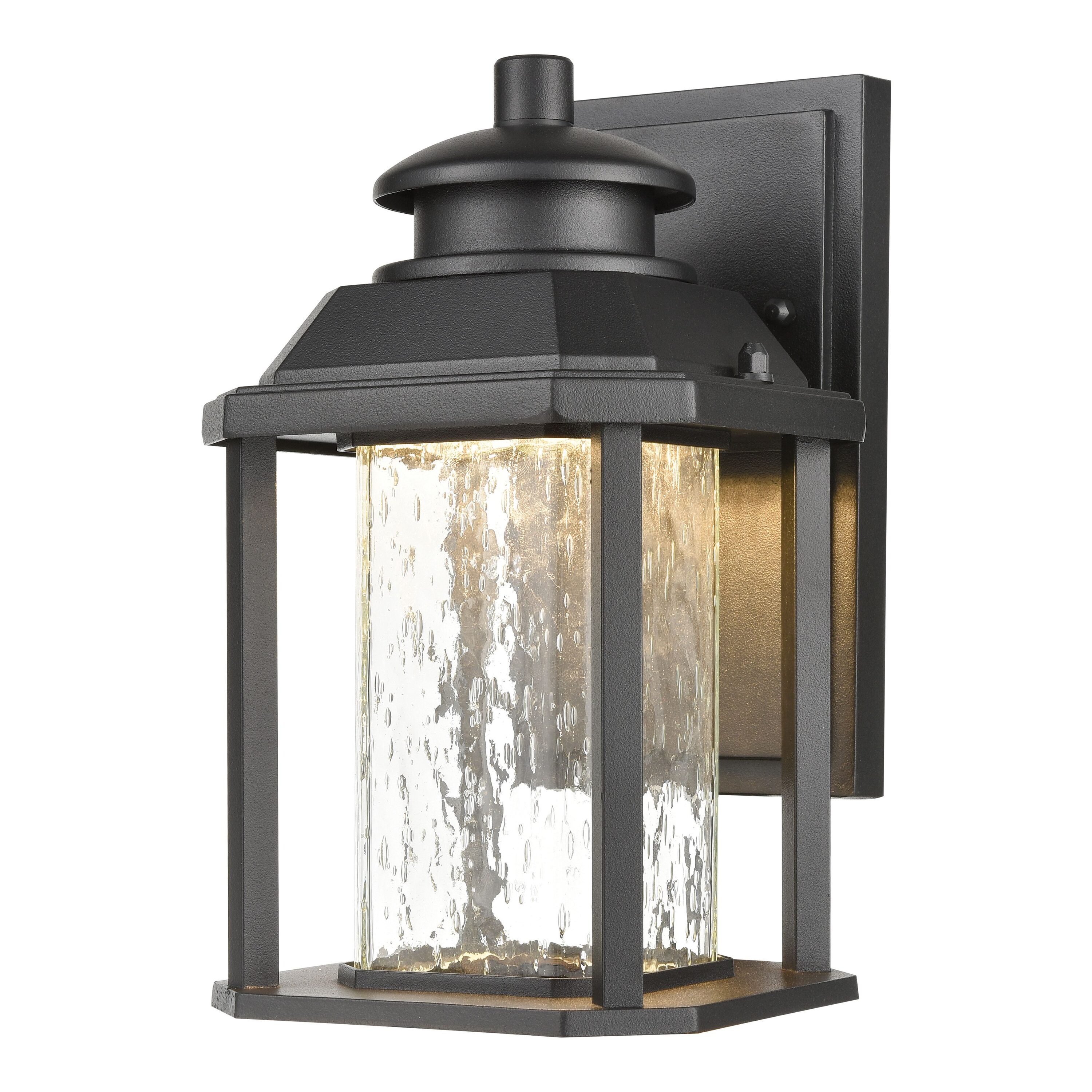 Westmore by ELK Lighting LW-2023260600403 Wabash 10-in H Black Hardwired Integrated LED Outdoor Wall Light