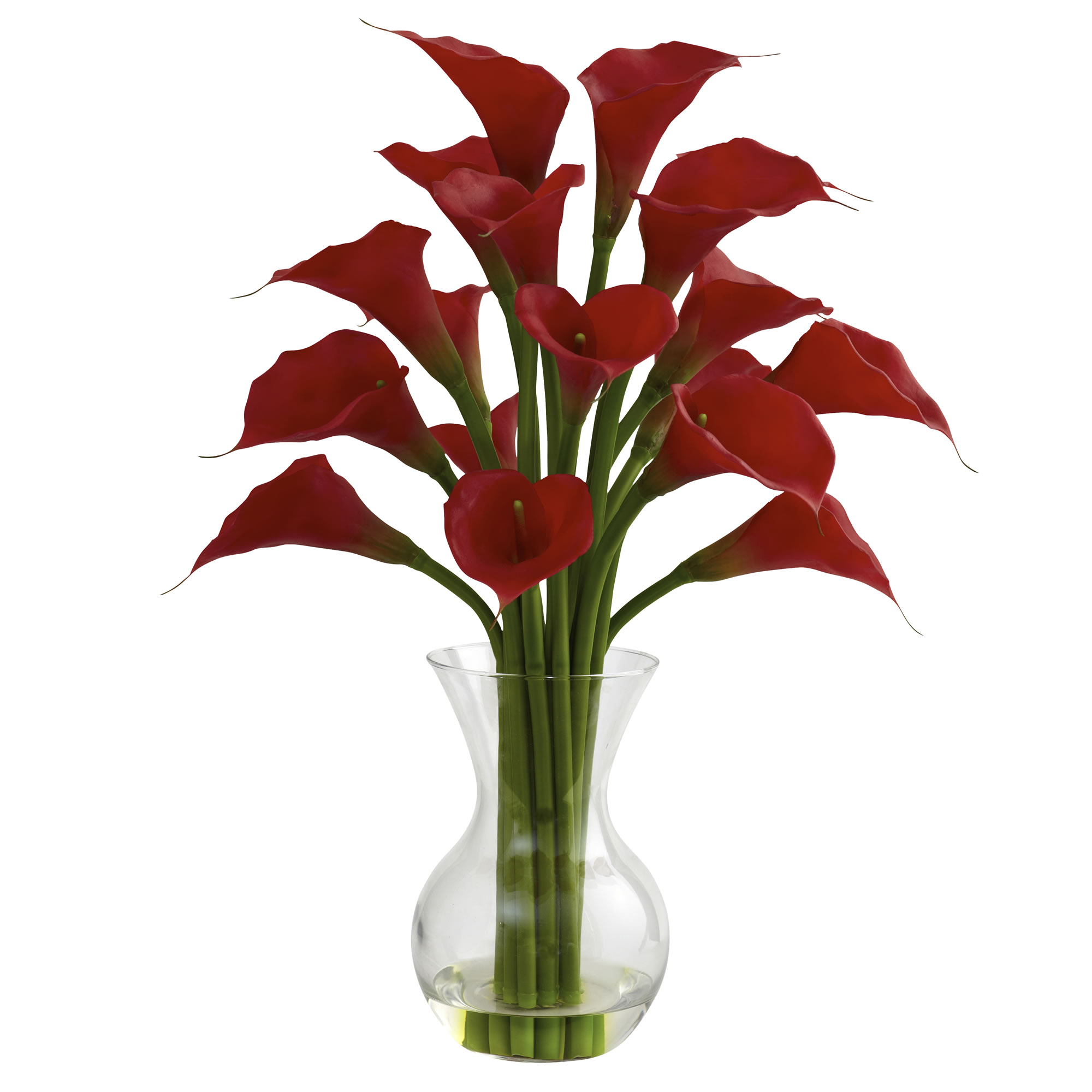 Nearly Natural 1299-RD 26-in Red Indoor Silk Artificial Flower