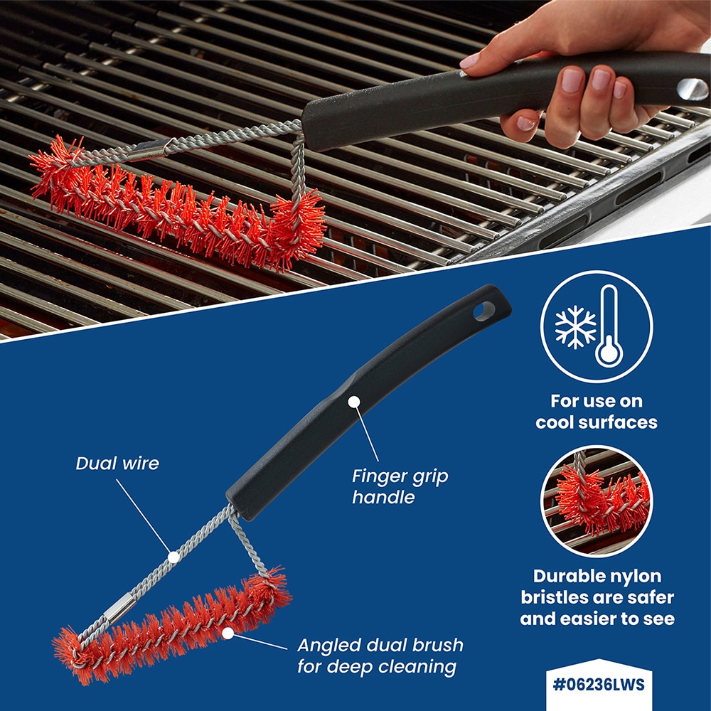 Blue Rhino Plastic 15.5-in Griddle Scraper in the Grill Brushes & Cleaning  Blocks department at