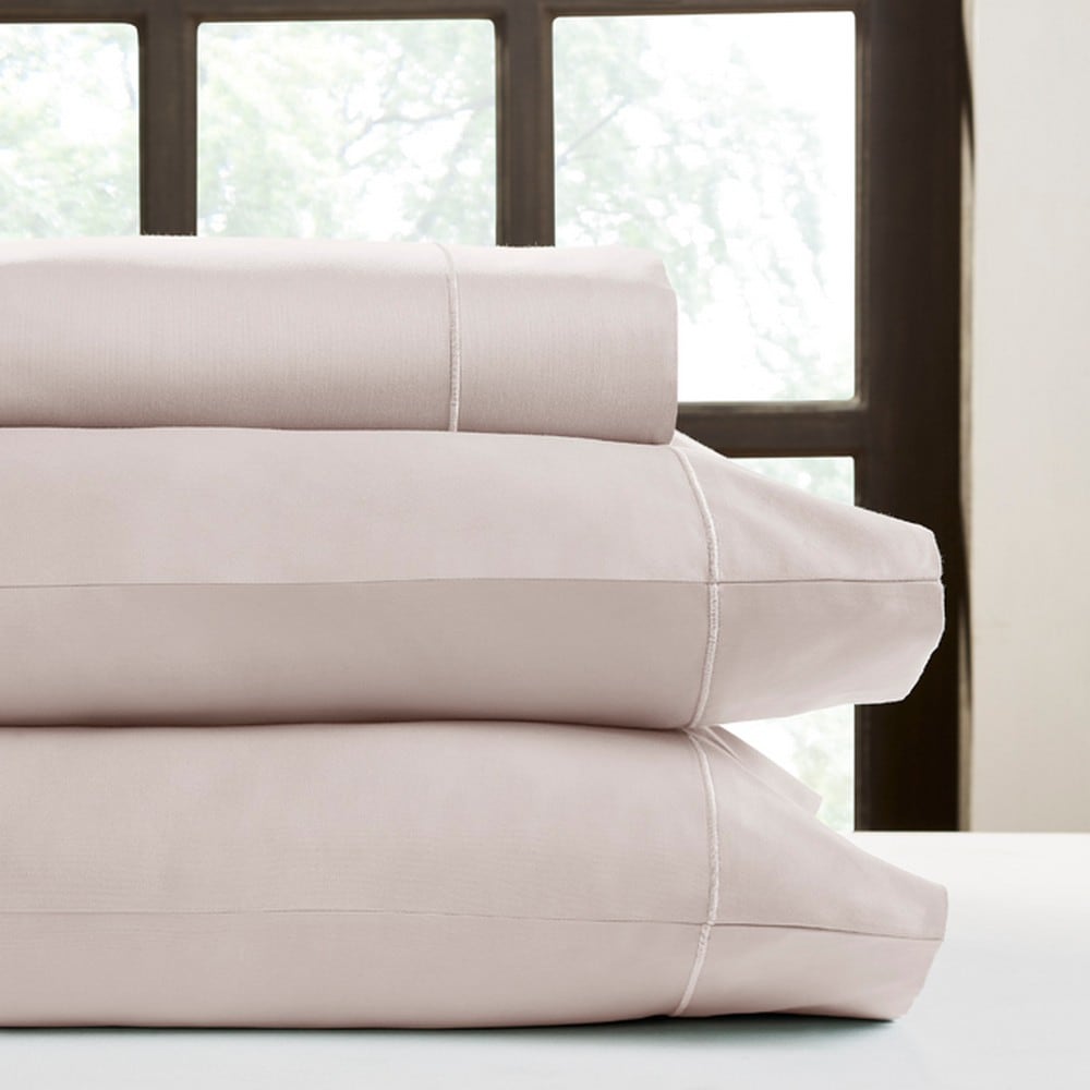  PPC-1000K-PL-SAT-ROS King 1000 -Thread Count Cotton Rose Bed Sheet Set