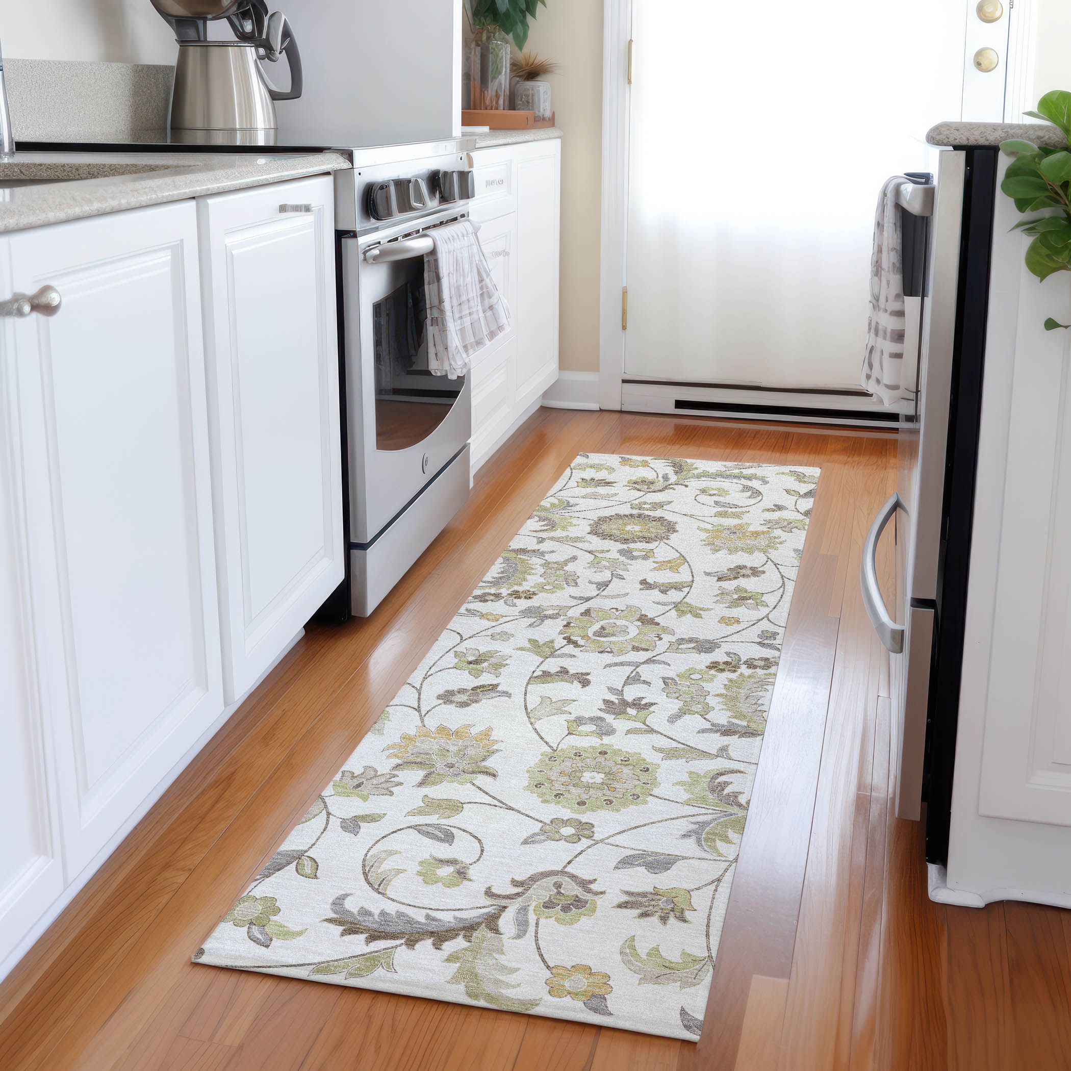 Addison Rugs ACN1006IV2X8 Chantille ACN1006IV 2 x 7 (ft) Polyester Ivory Rectangular Indoor/Outdoor Geometric Machine washable Runner rug