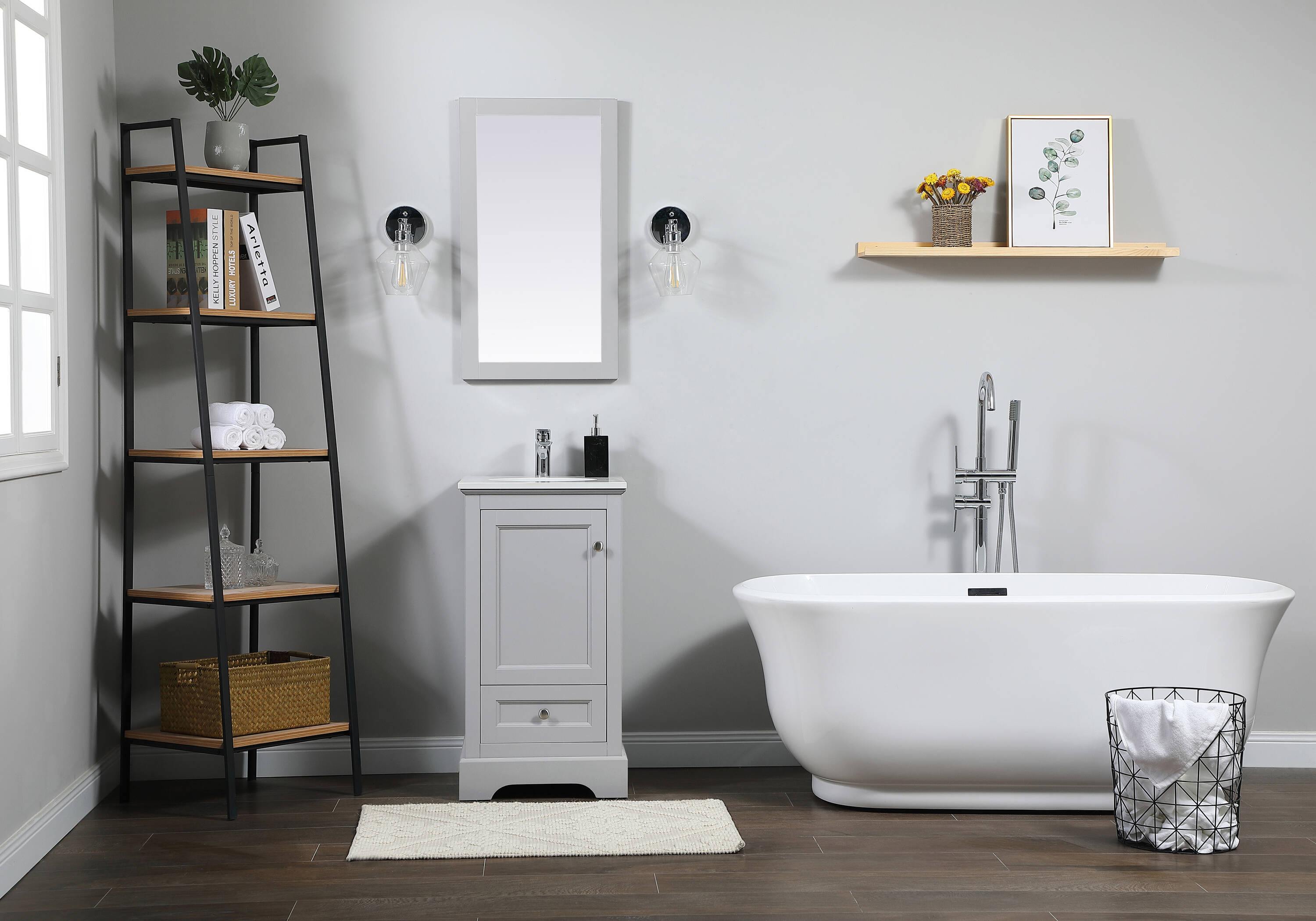 Elegant Decor HF46554GR Bath-Vanity-Combo - View #5