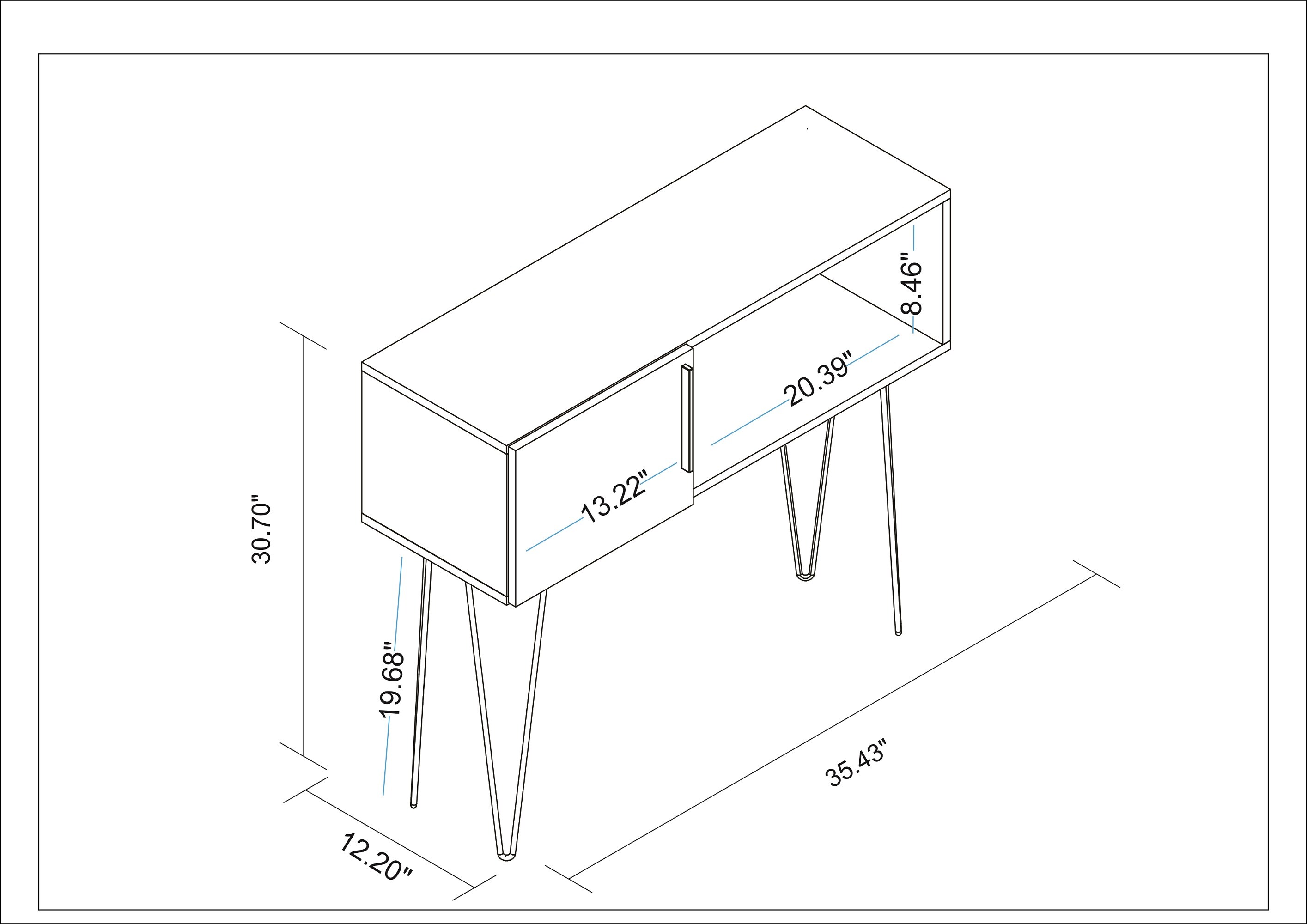 Manhattan Comfort 169AMC198 Console-Sofa-Tables - View #3