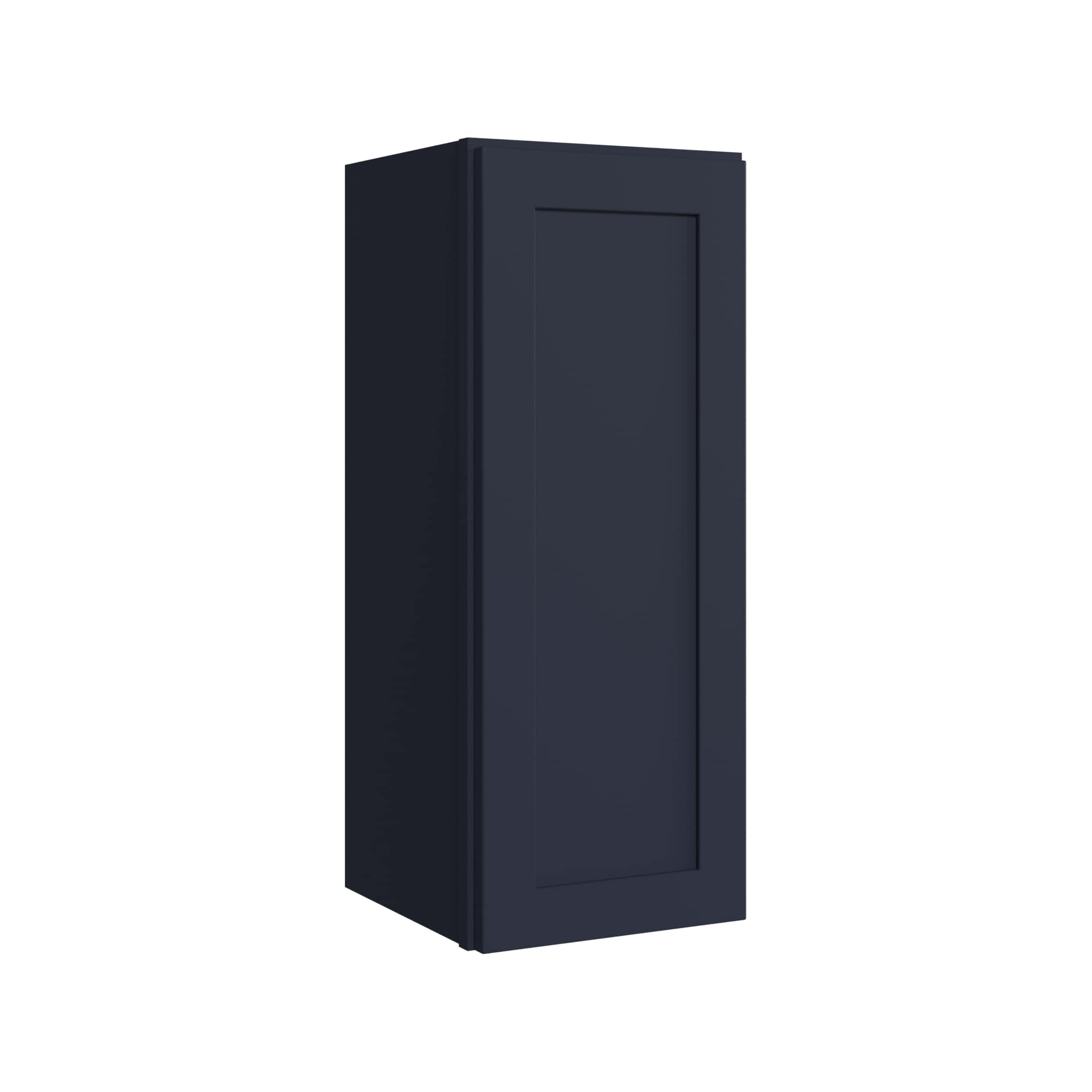 KraftMaid Momentum W1230RG77 Deveron 12-in W x 30-in H x 12-in D Midnight Wall Fully assembled Plywood Cabinet (Recessed Panel Shaker)