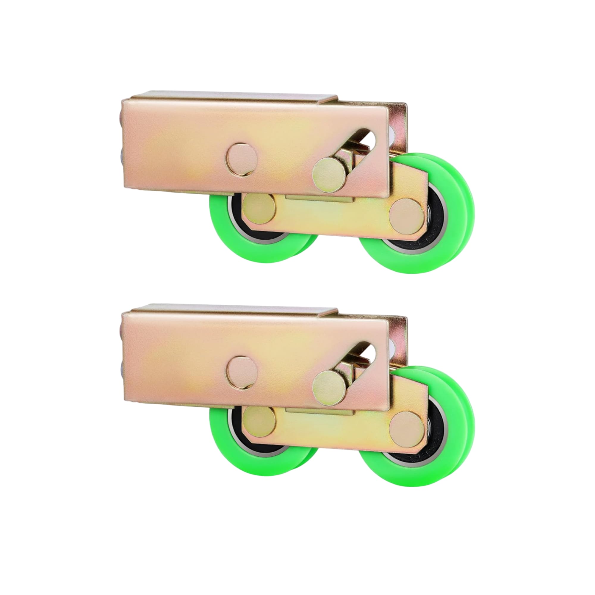 Etokfoks  tandem patio sliding door roller replacement hardware with cold rolled steel case ball bearing wheels and nylon tire options
