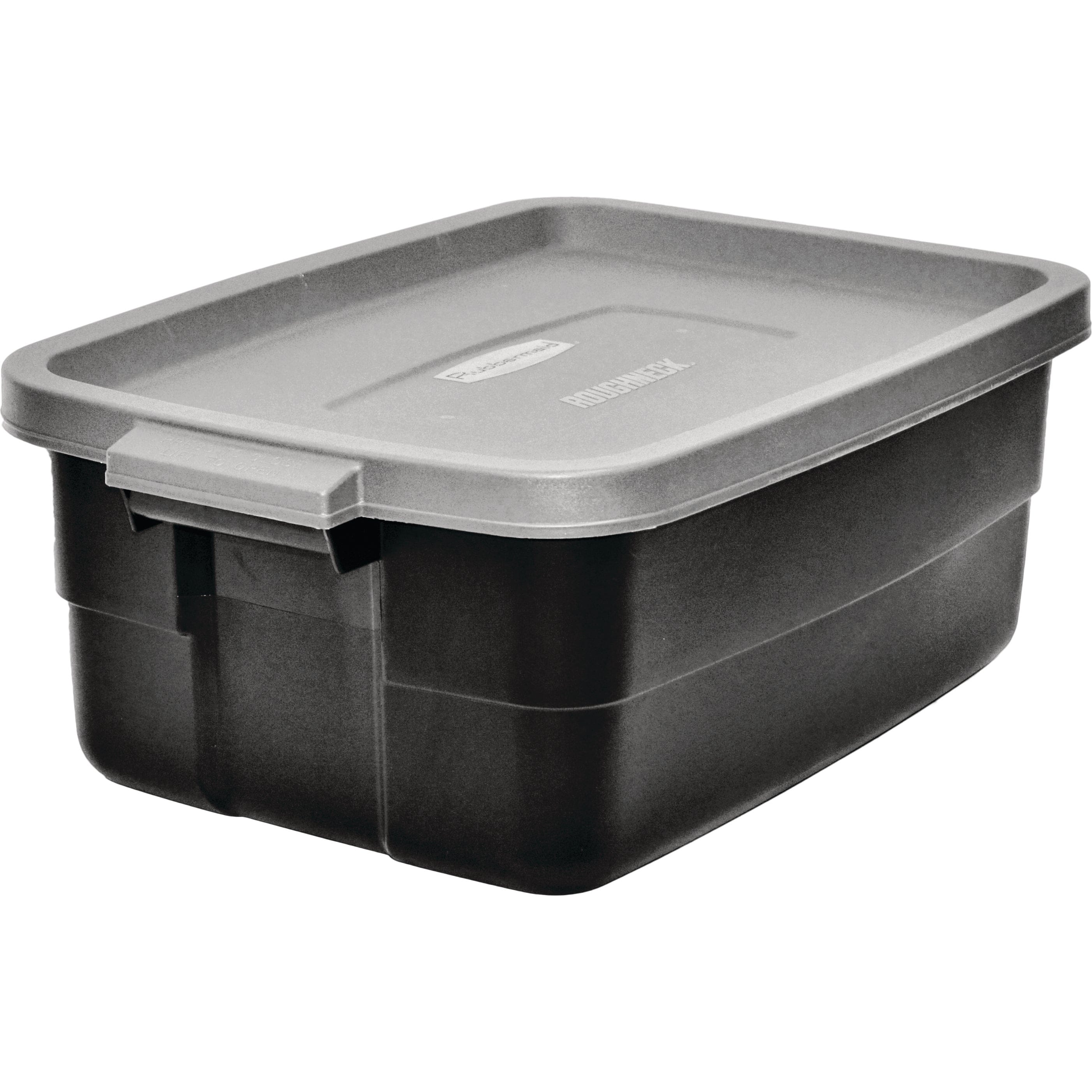 Rubbermaid RMRT100007 Plastic-Storage-Totes - View #3