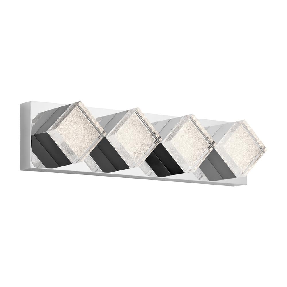 elan 83715 Gorve 4-Light Chrome LED Modern/Contemporary Vanity Light