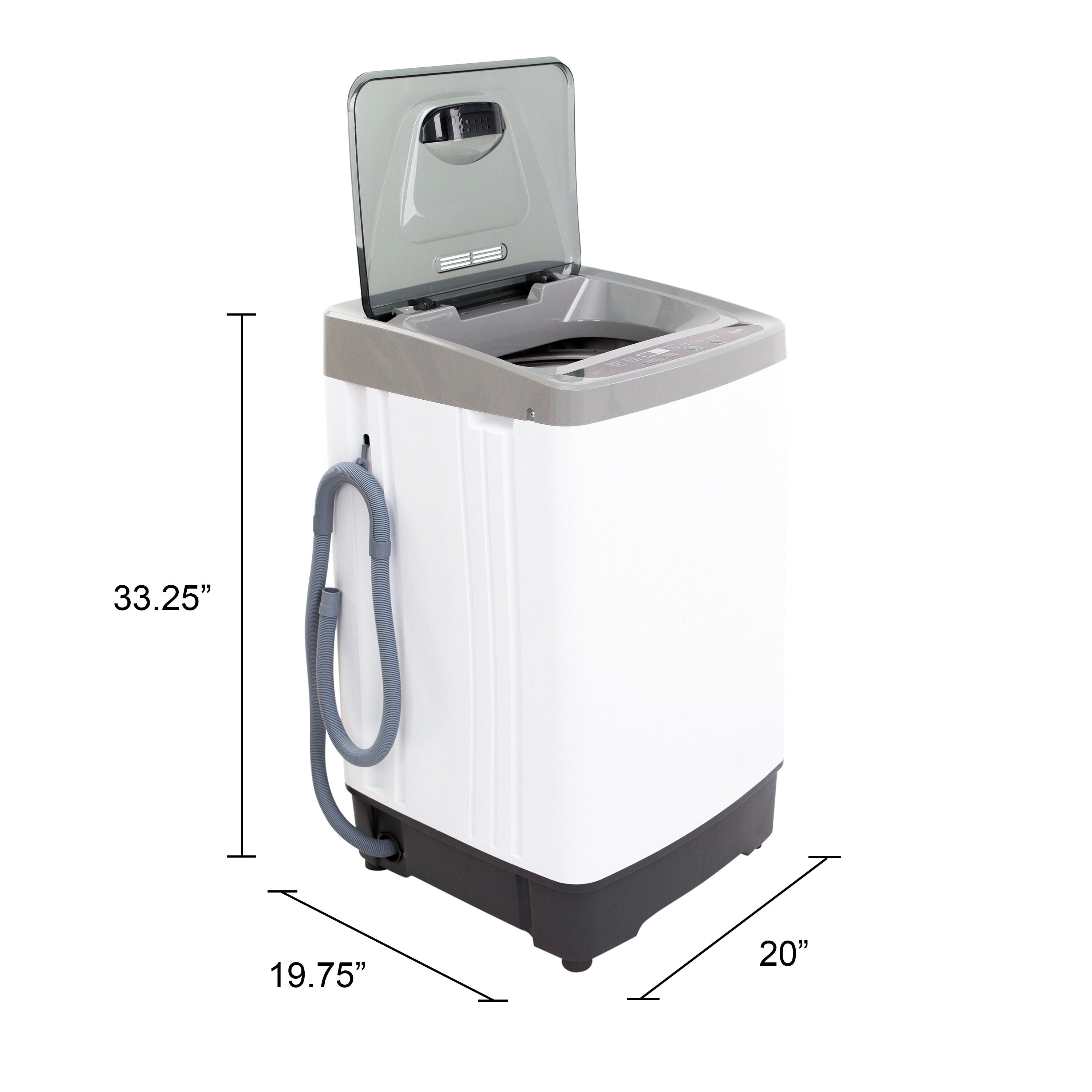 Panda Portable Washing Machine, 1.34 Cu.ft, 10 Wash Programs, 2 built in  rollers/casters, Compact Top Load Clothes Washer - Walmart.com