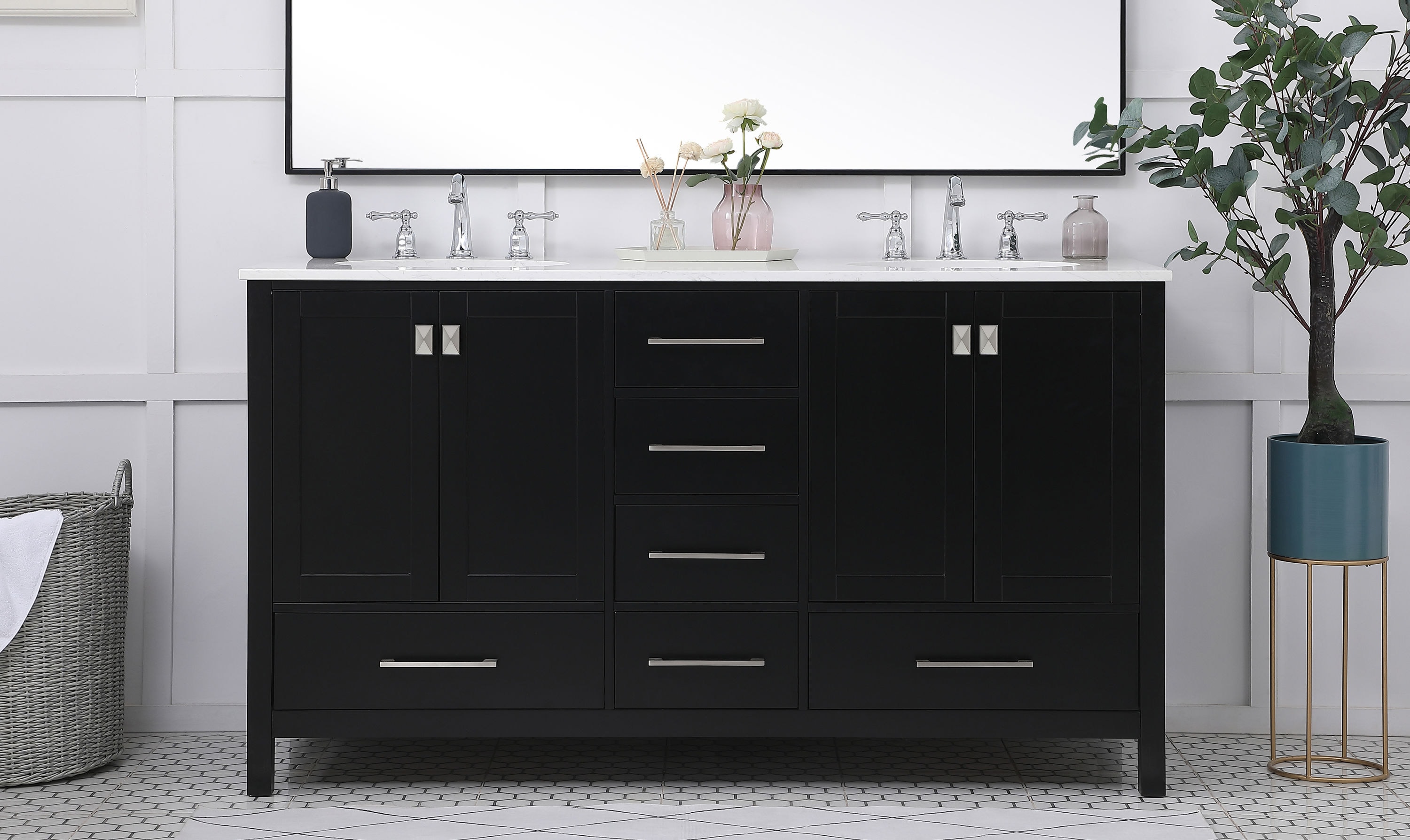 Elegant Decor FI56460DBK Bath-Vanity-Combo - View #2