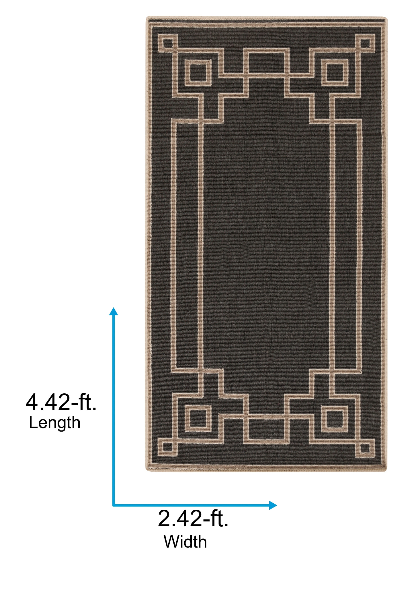 Alfresco ALF-9630 Black and Camel Outdoor Area Rug