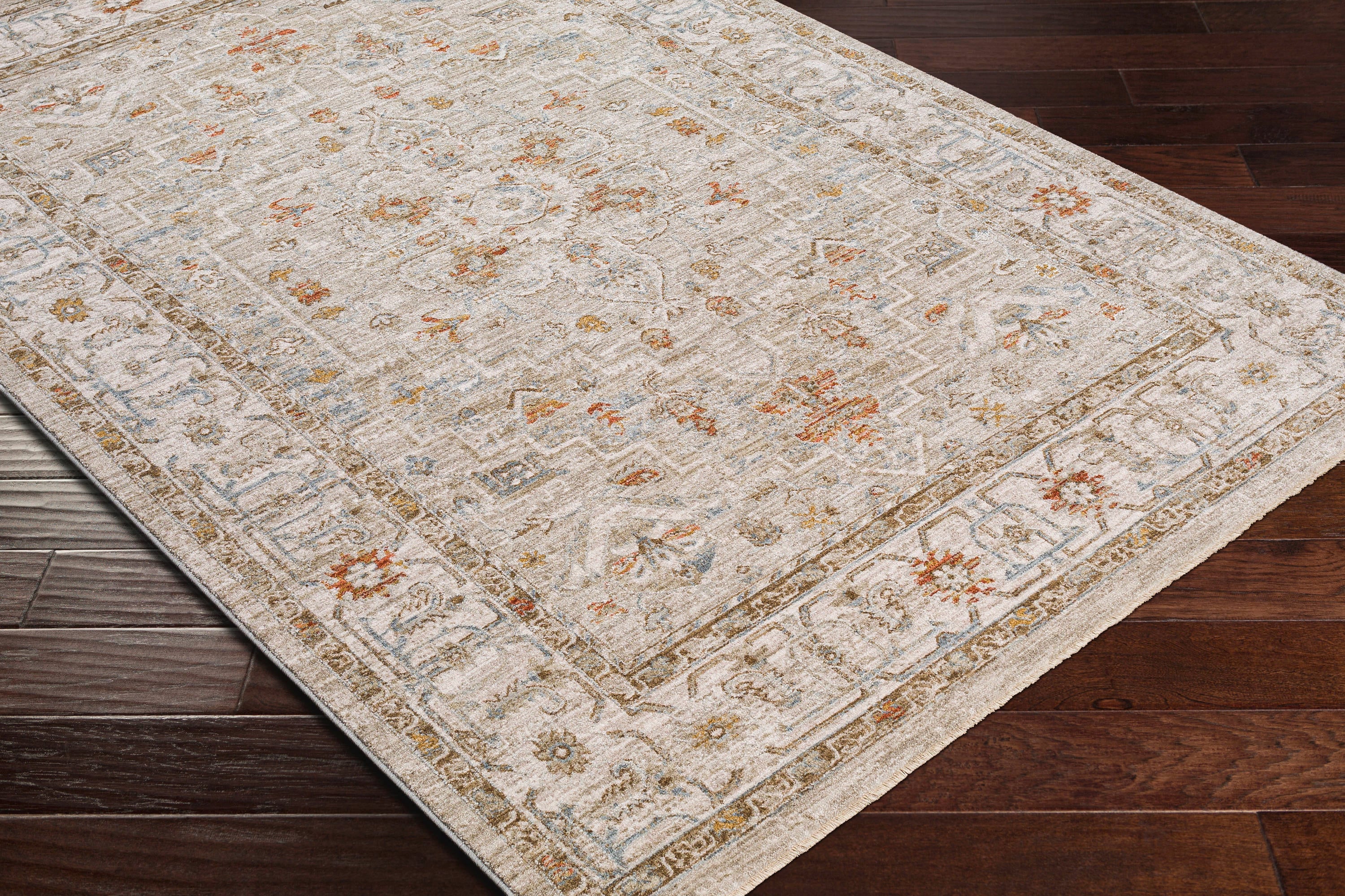 Surya Avant Garde 3 X 10 (ft) Sage Indoor Medallion Oriental Runner Rug ...