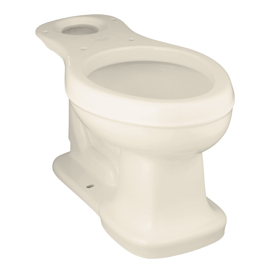 KOHLER Bancroft Almond Elongated Chair Height Toilet Bowl 12-in Rough ...