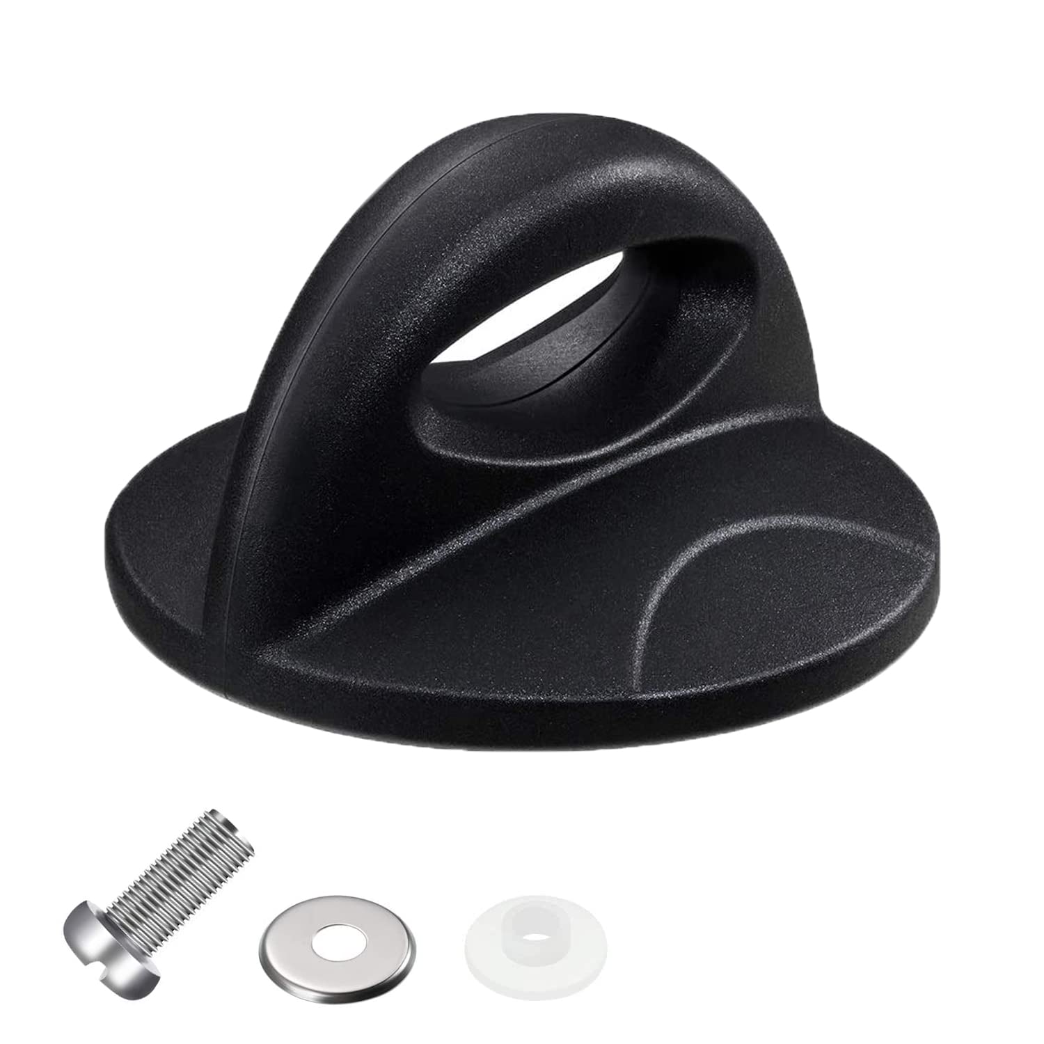 Etokfoks  universal bakelite pot lid replacement knob heat resistant holding handle for cookware lids single pack with screw and rubber