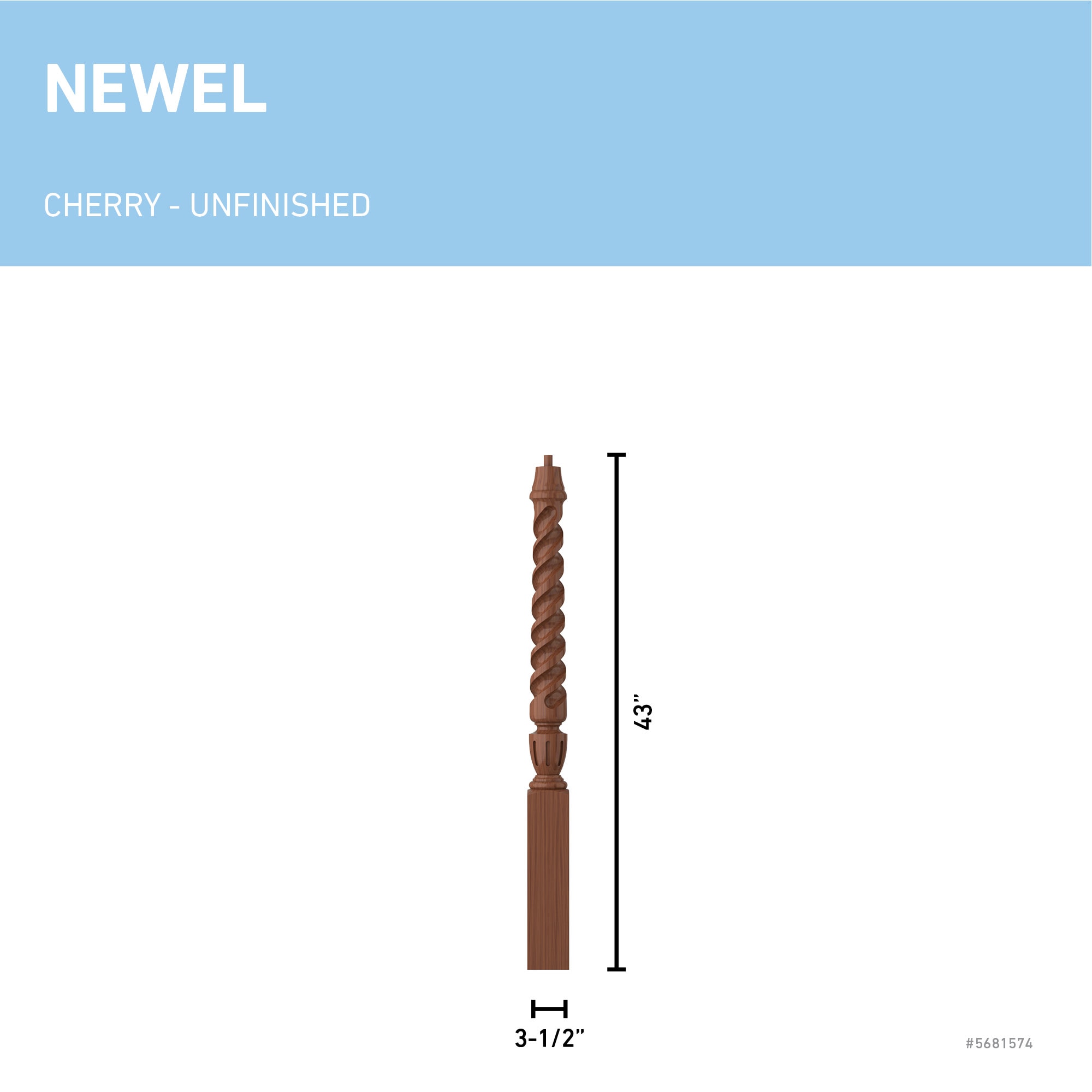 L.J. Smith Stair Systems LJT-3010-C Interior-Stairpart-Newel-Posts - View #3
