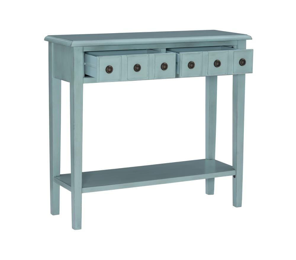 Powell Sadie Casual Teal Console Table at Lowes.com