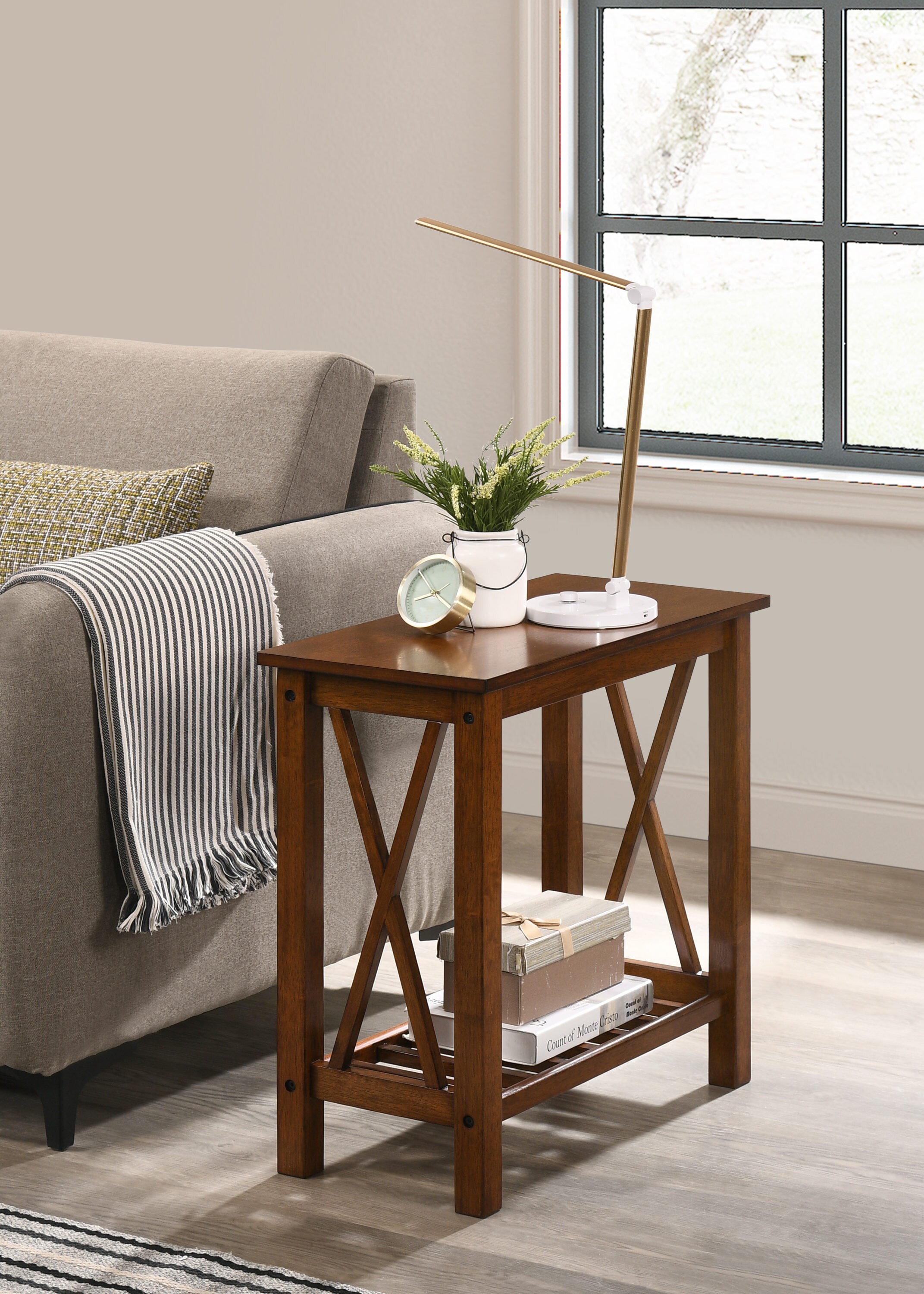 Arsenault end table store with storage