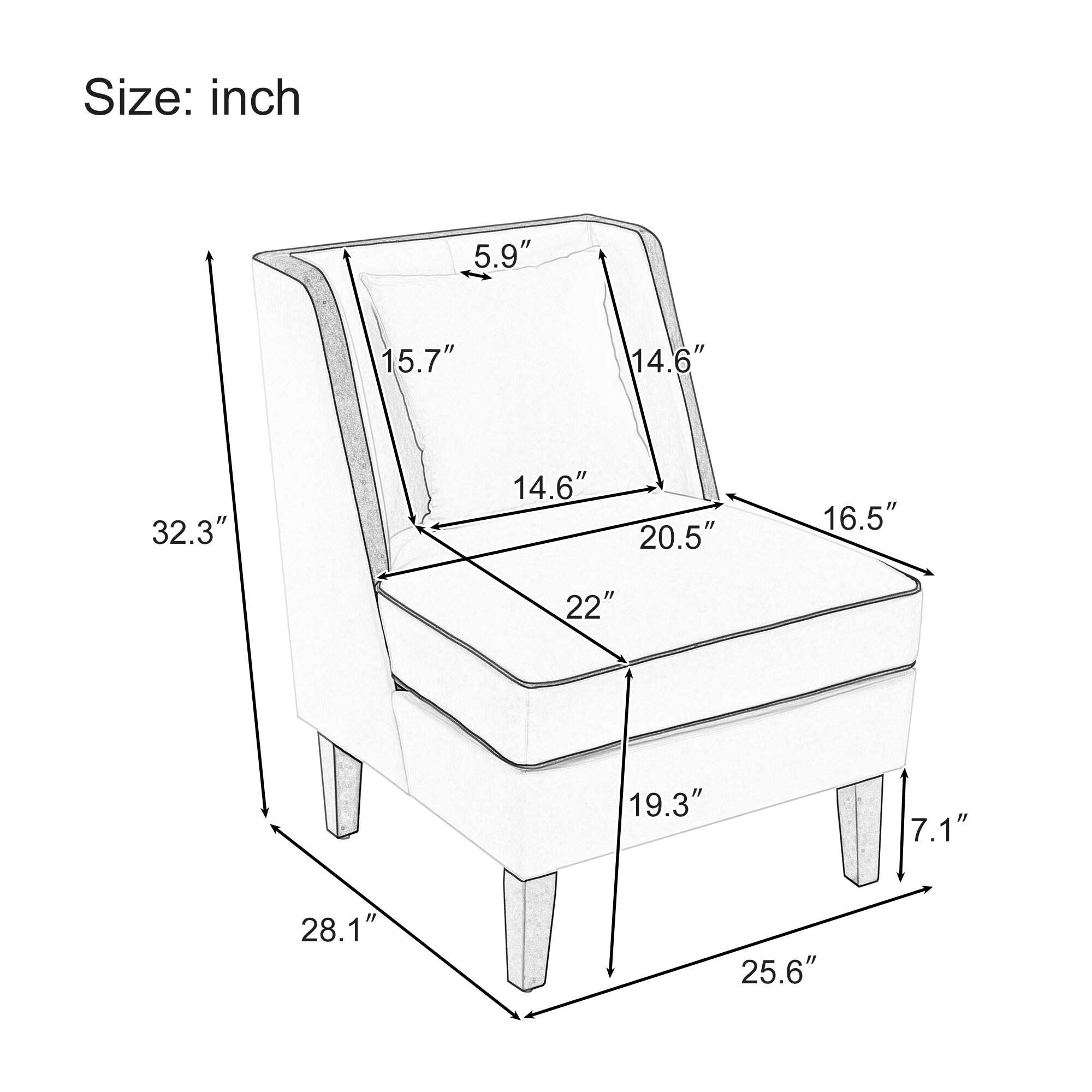 Clihome CMCH-737NA chairs - View #12