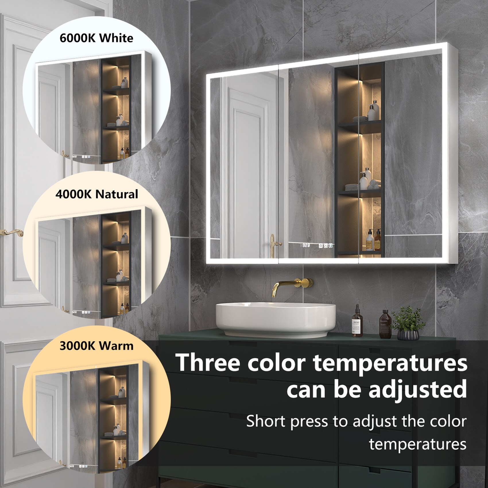ExBrite EXMC4036V12DX Bathroom-Medicine-Cabinets - View #5