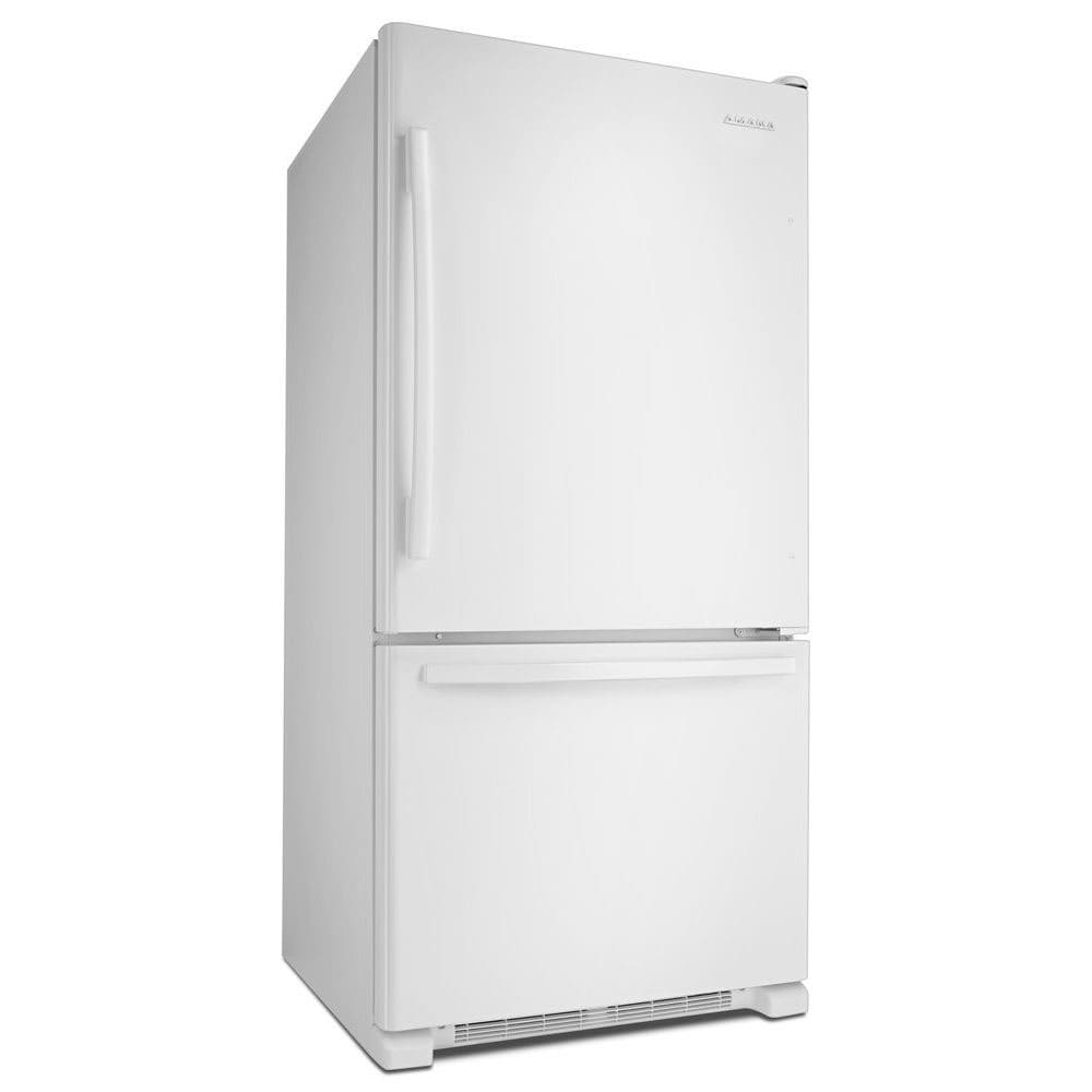 Amana 22.1-cu ft Bottom-Freezer Refrigerator (White) in the Bottom-Freezer  Refrigerators department at