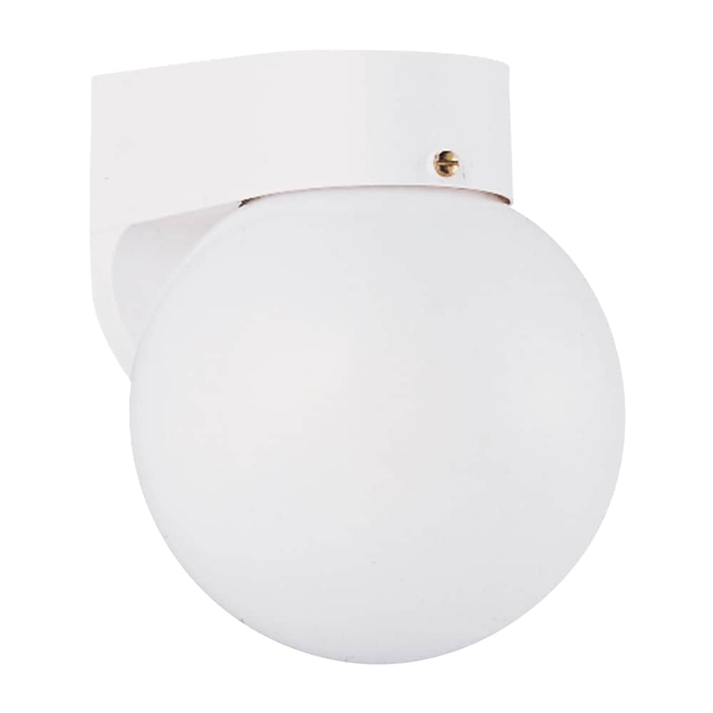 Generation Lighting 8753-15 1.0 -Light 7.25-in H White Hardwired Outdoor Wall Light