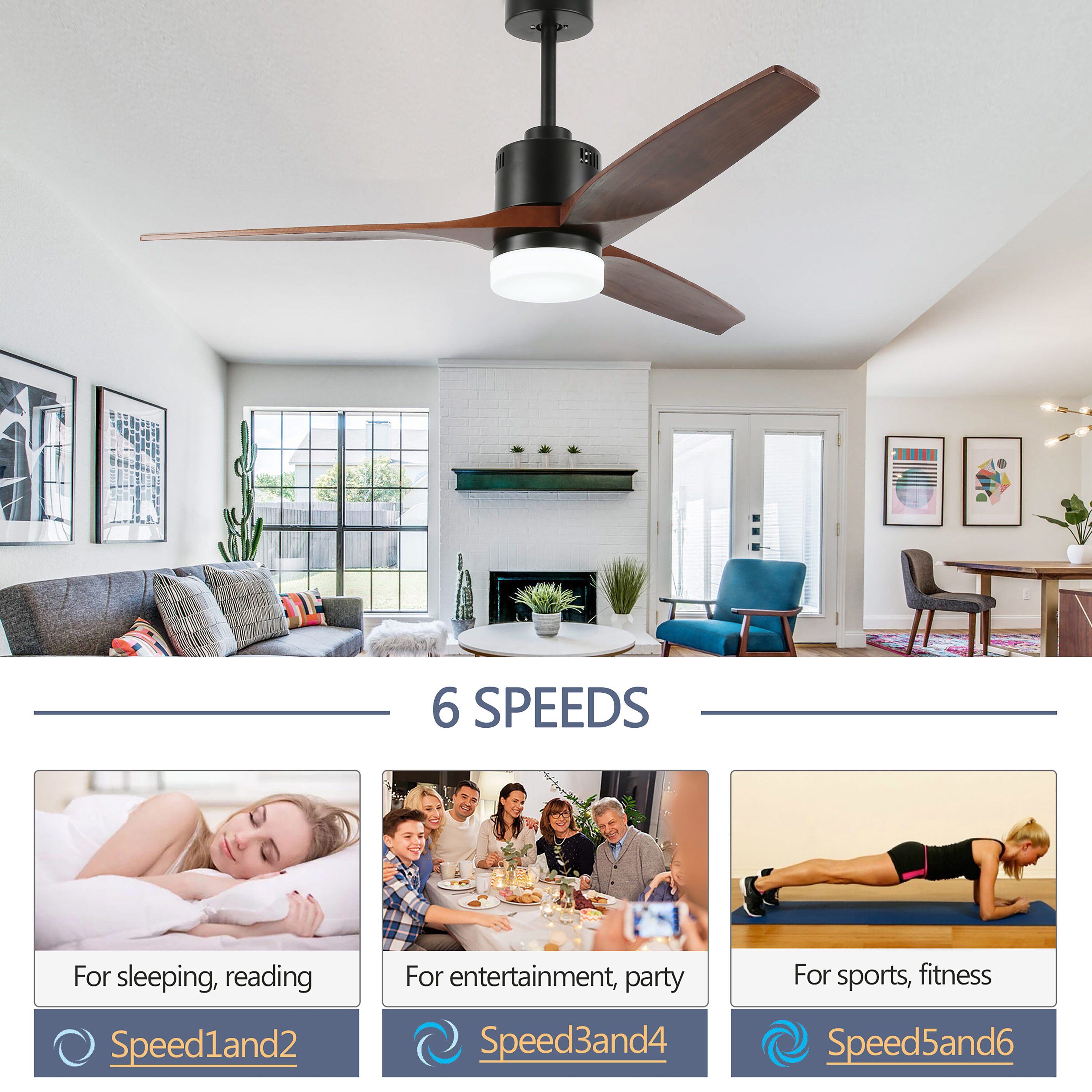 Oaks Decor DC5208 Ceiling-Fans - View #7