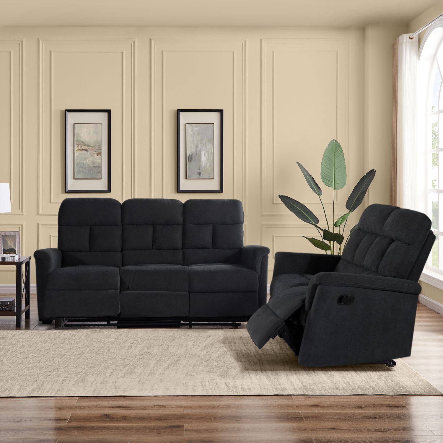 JASMODER W223S00387 2 Piece Manual Recliner Living Room Set