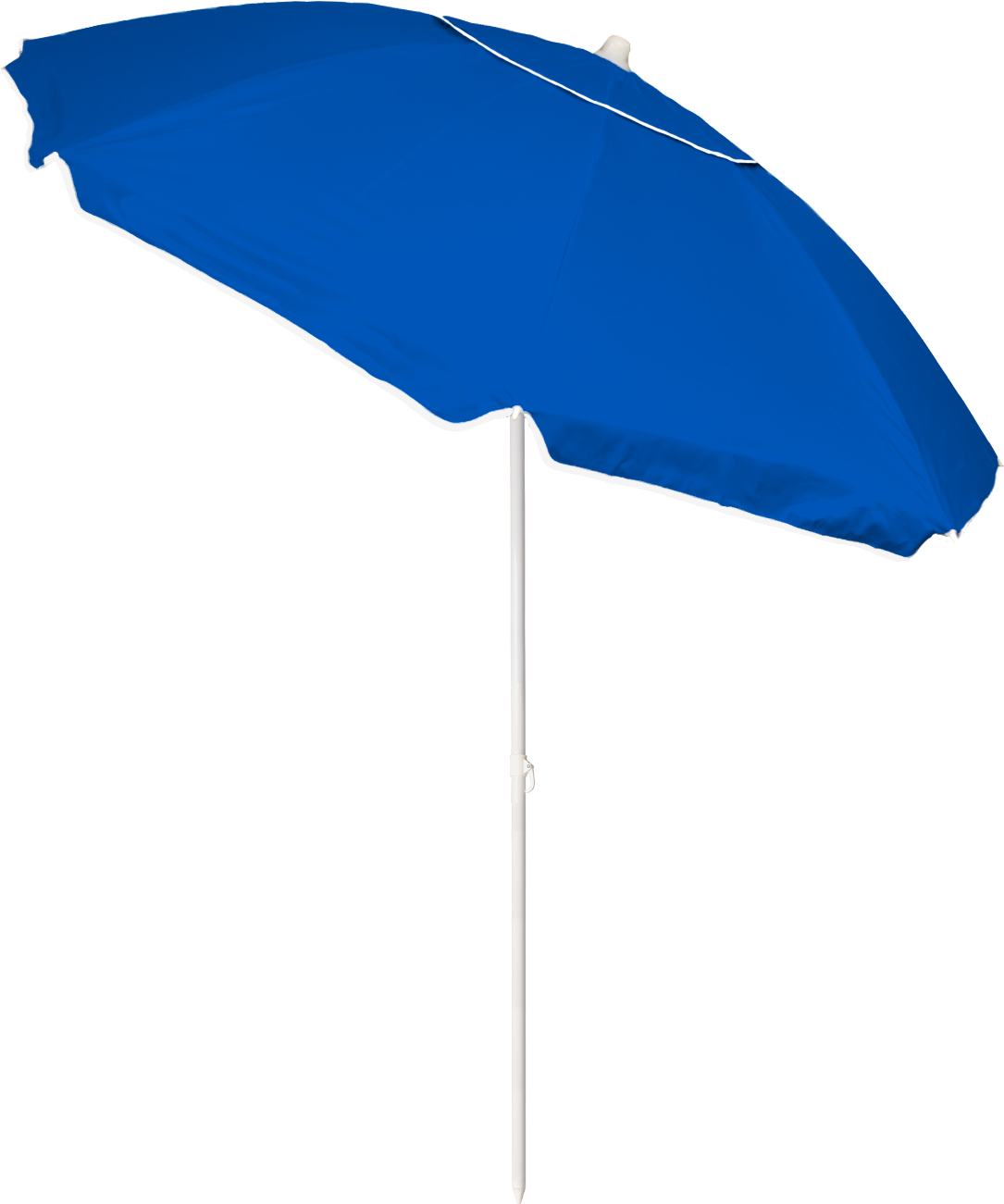 Bluewater Beach 5.5 Feet Round Beach Umbrella with UPF 50+ Sun Protection,  Polyester Fabric, Sturdy Metal Frame, Blue in the Beach Umbrellas  department at