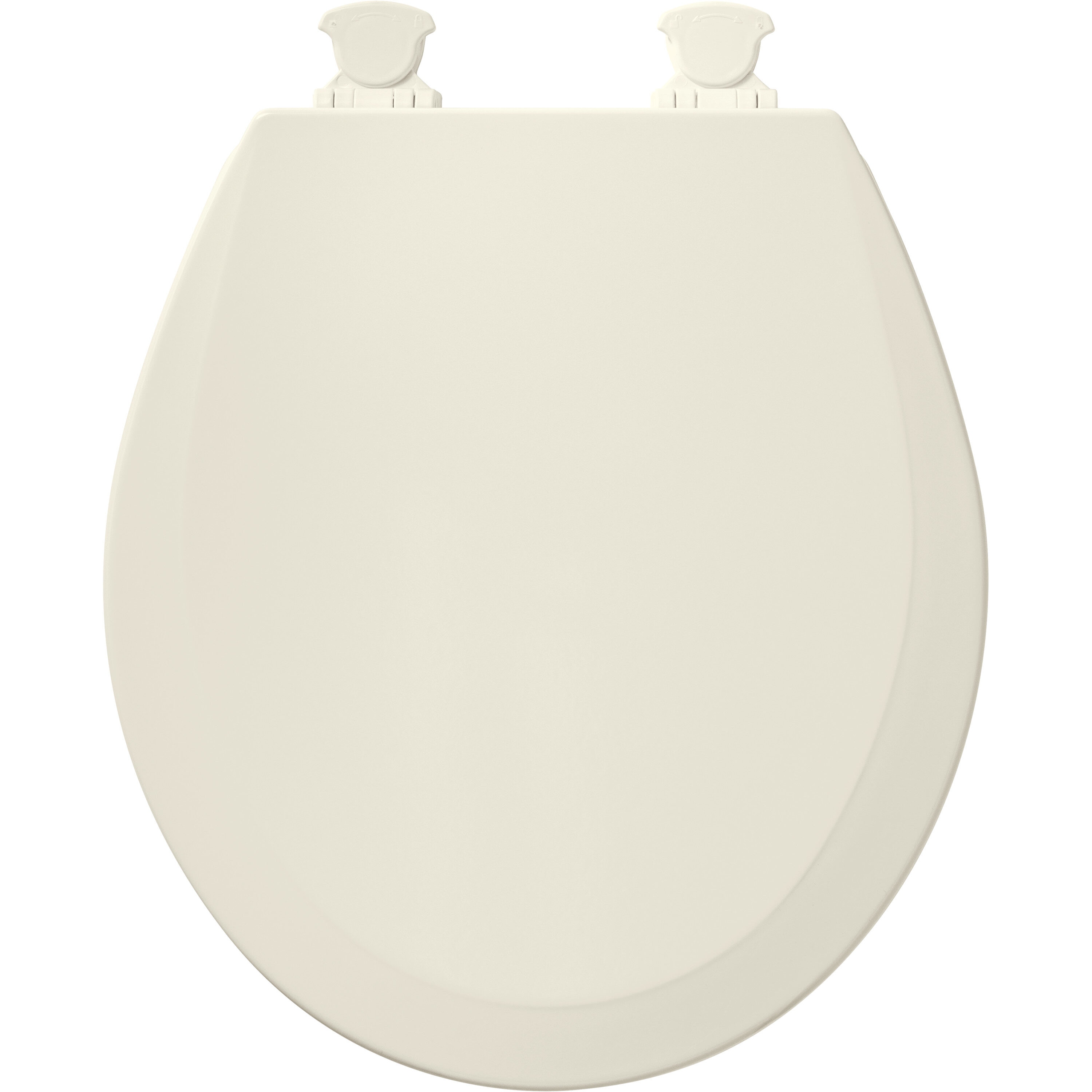 Bemis Easy Clean Wood Biscuit Round Toilet Seat 500EC 346 at Lowes.com