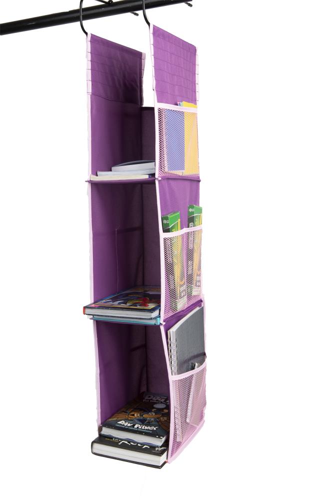 Hanging Locker Fabric Organizer 3 Shelves Sturdy & Compact Storage Space for School Gym Work or Closets Multiple Purposes with Easy Installation by Eximius Power 