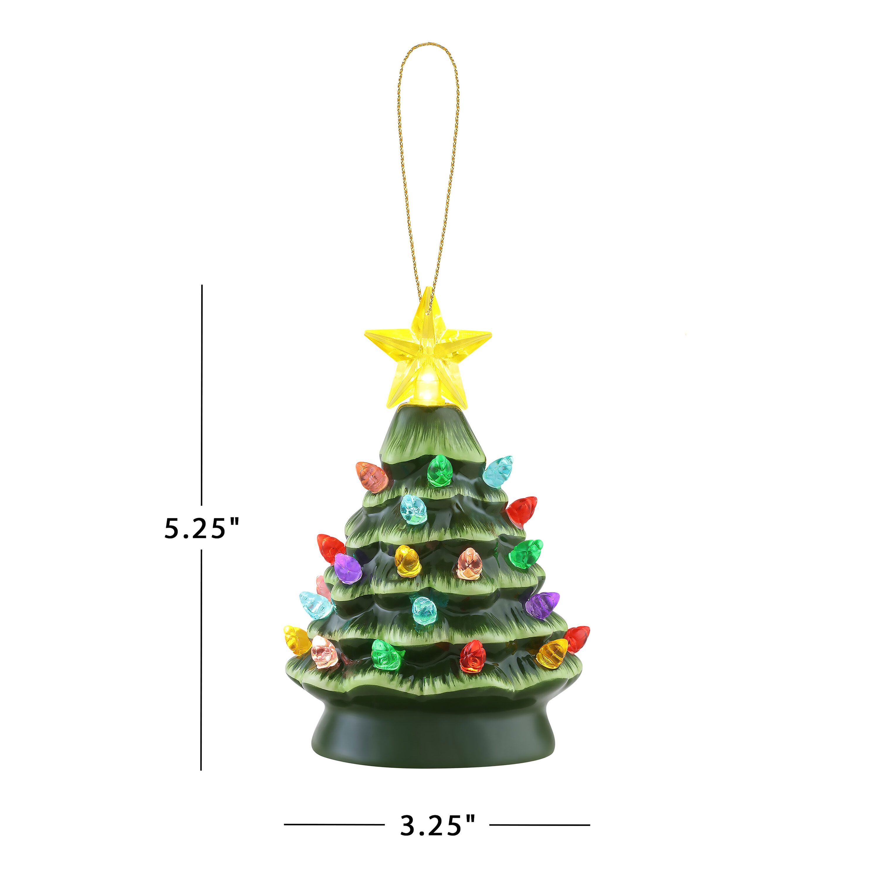 M&M Candy Green Holiday Christmas Tree Ornament - Direct Order Center