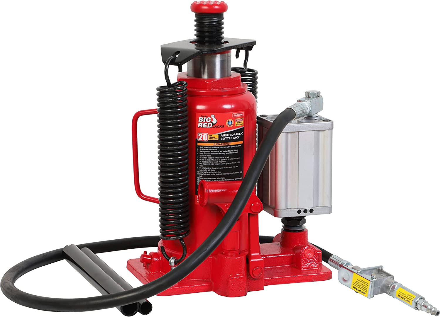 Big Red Red 20-Ton Steel Pneumatic Air Lift in the Jacks department at