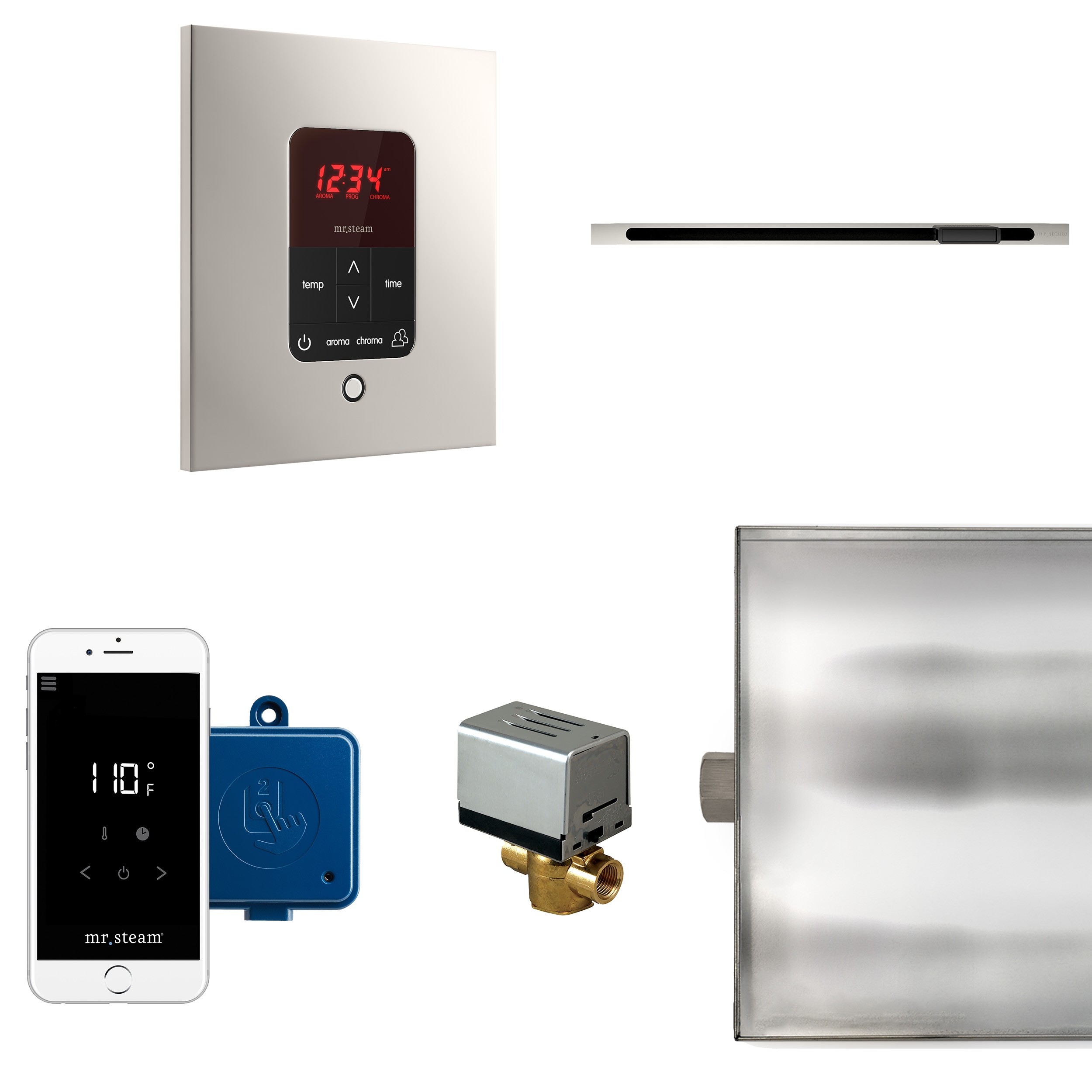 Mr. Steam BTLRL1SPN 120-Watt Polished Nickel Steam generator control kit
