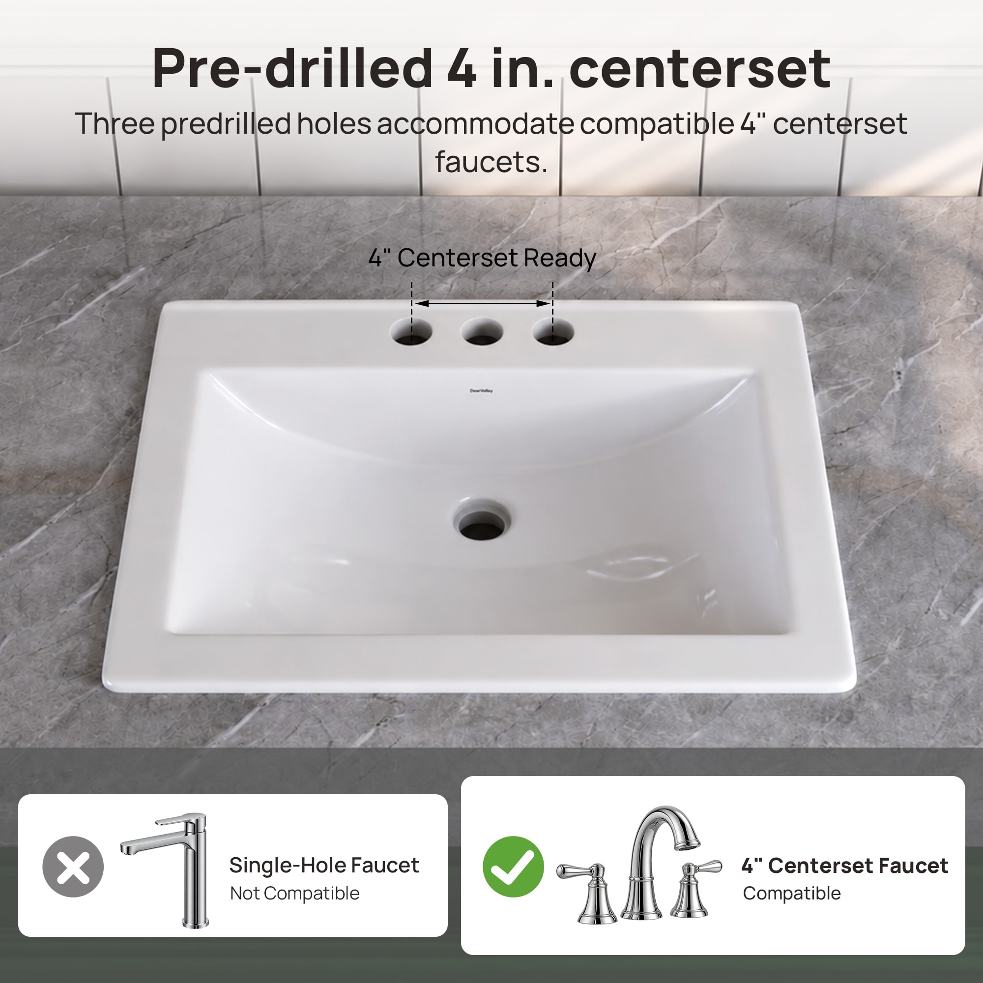 DeerValley DV-1DS0122 Bath-Sink - View #6